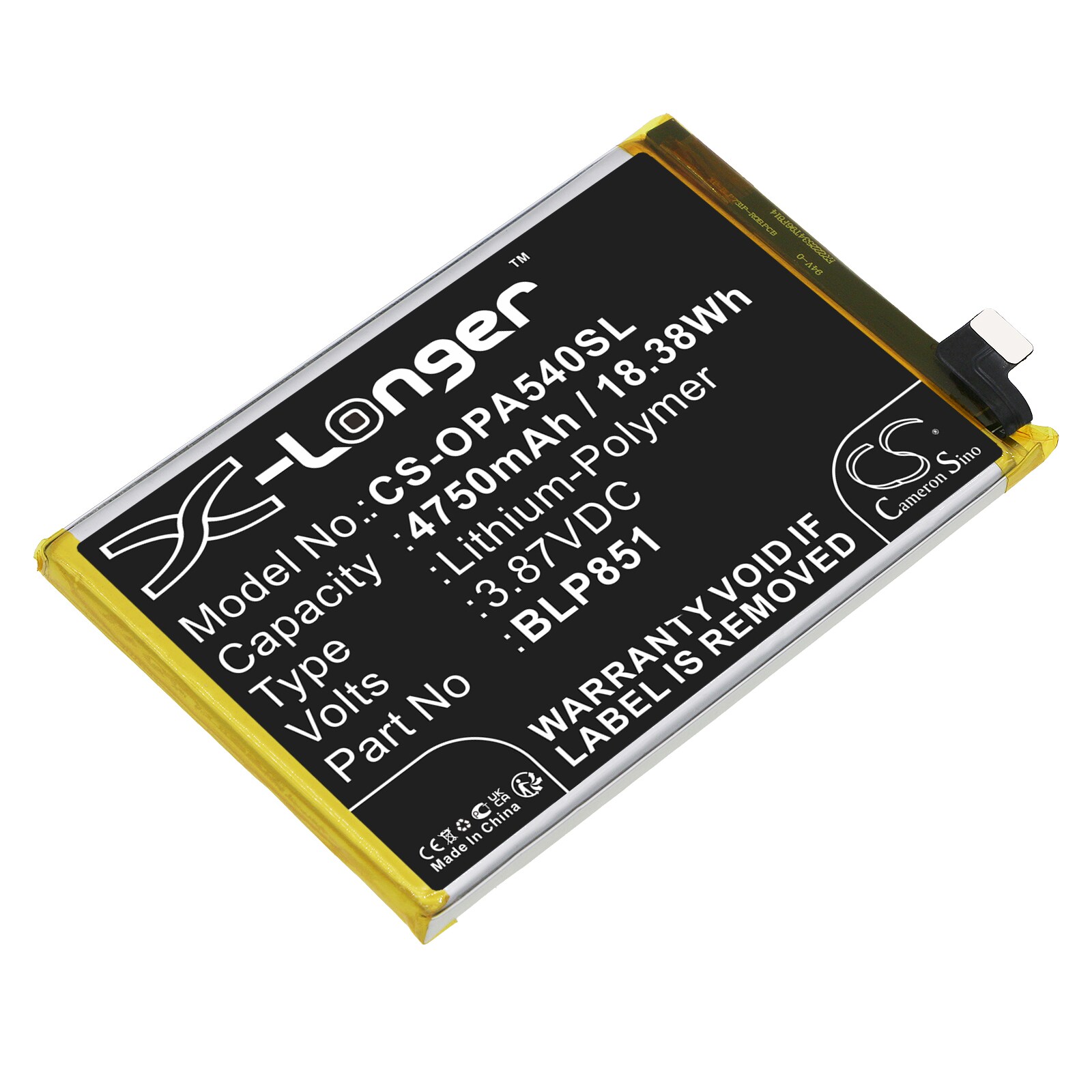 Batteri for SmartPhone, Mobil for OPPO A54 5G, CHP2195, A74 5G og andre.