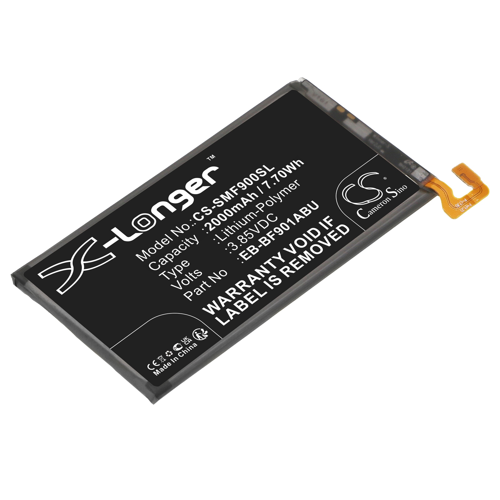 Batteri for SmartPhone, mobil for Samsung Fold, SM-F900J, SM-F9000 og andre.