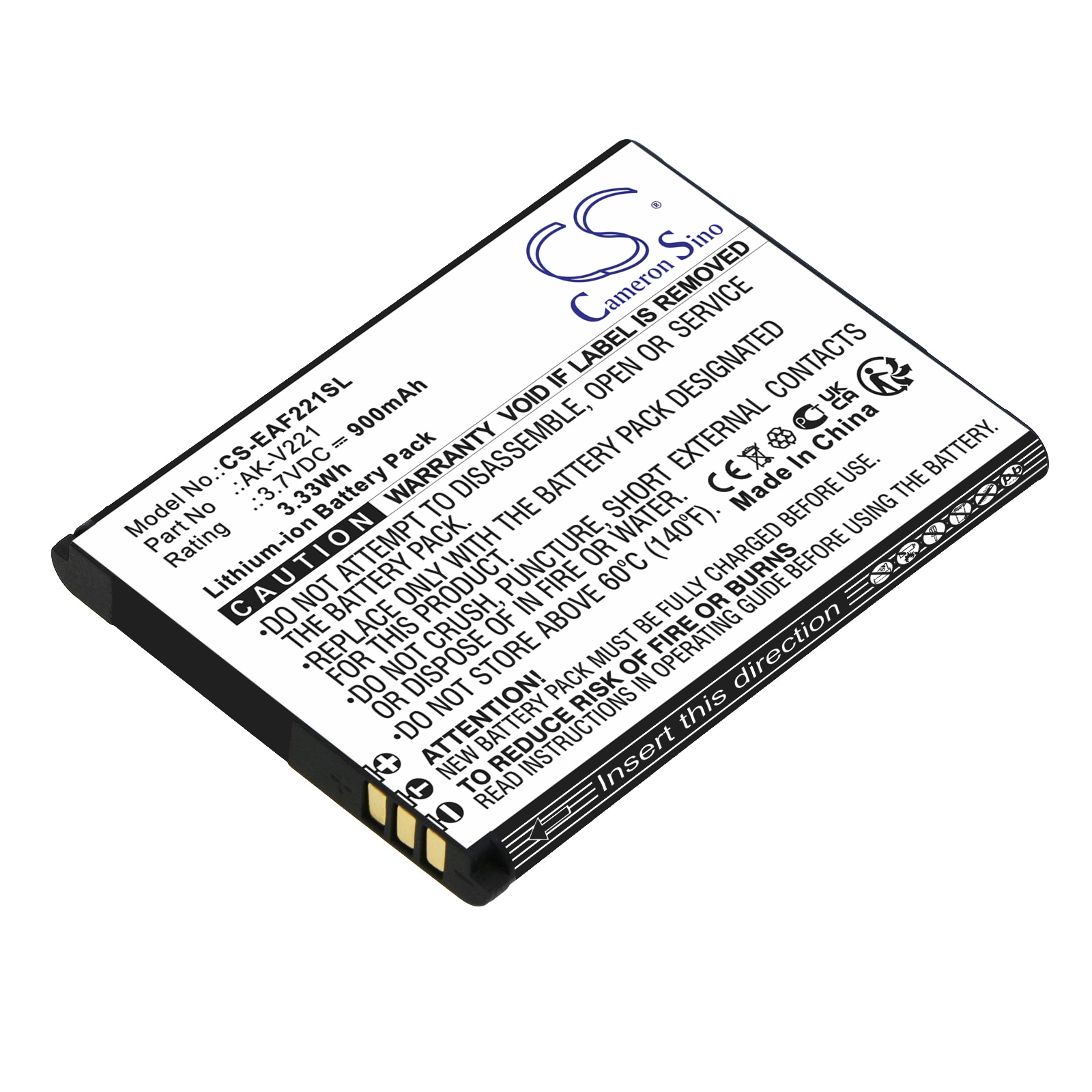 Batteri for SmartPhone, Mobil for Emporia Flip V221, Active glam V221 4G og andre.