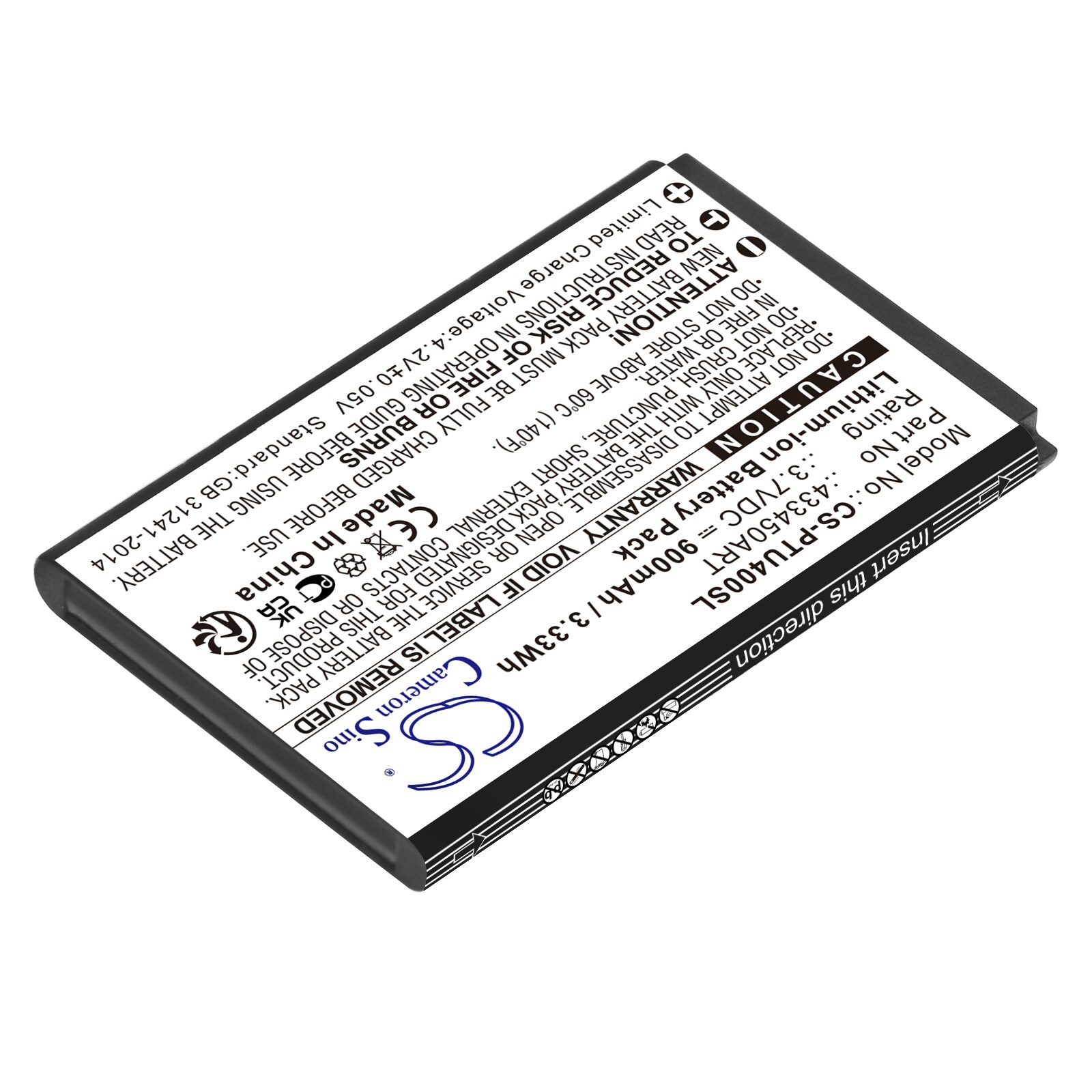 Batteri for smarttelefon, mobil for Panasonic KX-TU400, KX-TU400 EXRM, KX-TU450