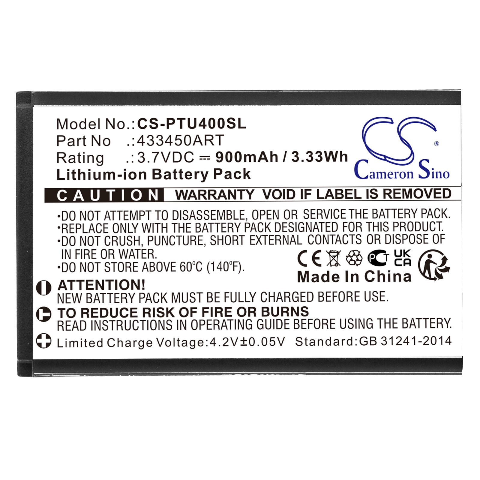Batteri for smarttelefon, mobil for Panasonic KX-TU400, KX-TU400 EXRM, KX-TU450