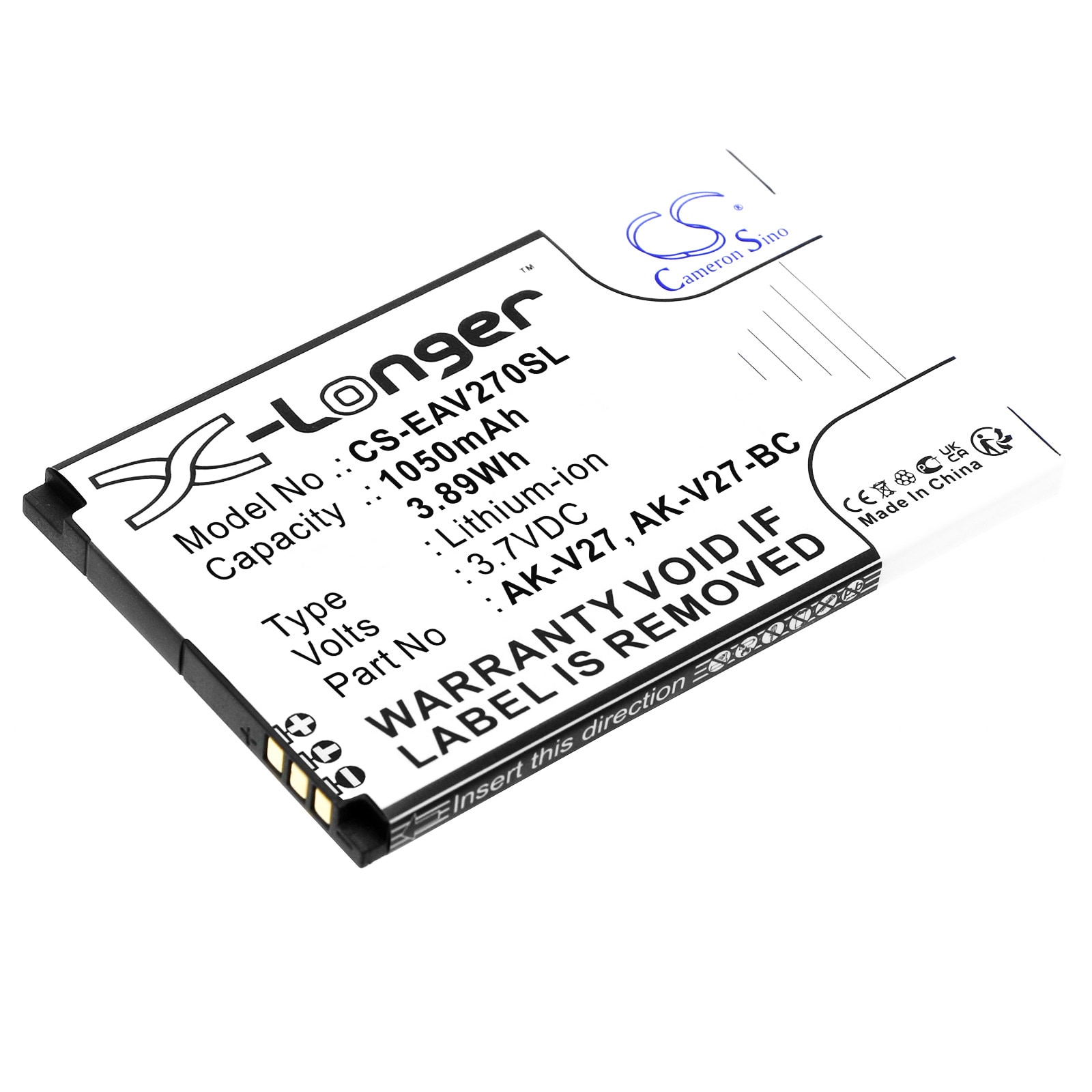 Batteri for SmartPhone, Mobil for Emporia Simplicity, V27