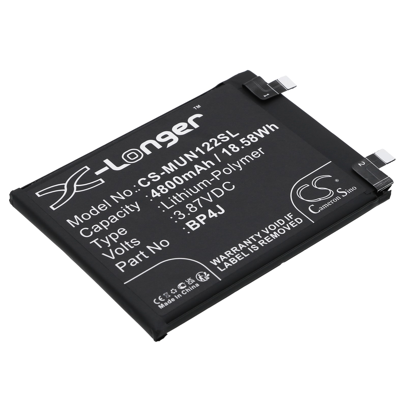 Batteri for SmartPhone, Mobil for Redmi Note 12 Pro+ 5G, 22101316UP, Note 12 5G og andre.