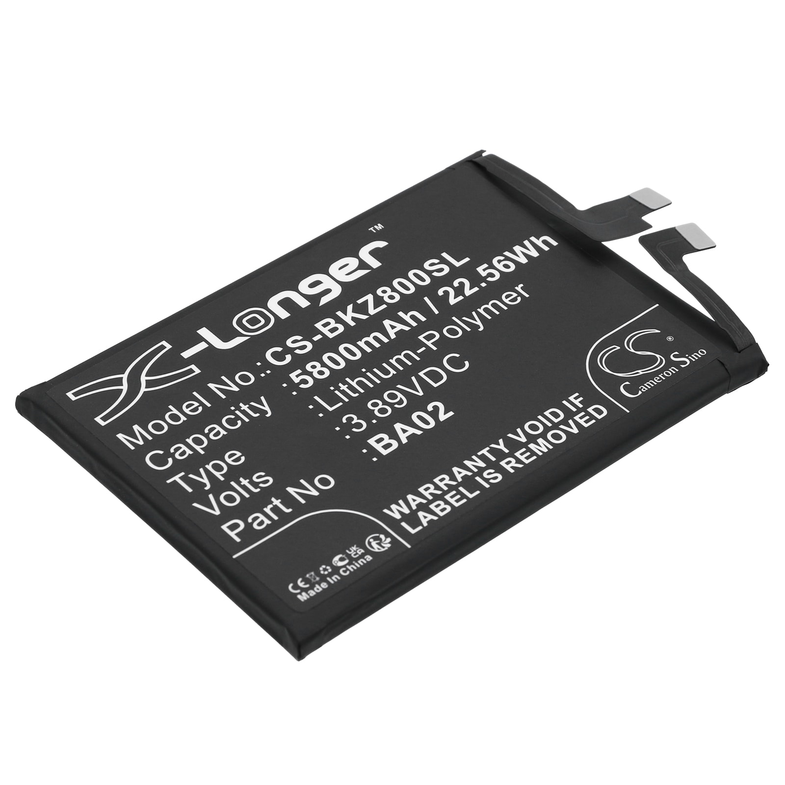 Batteri til smarttelefon, mobil til VIVO IQOO Z8X