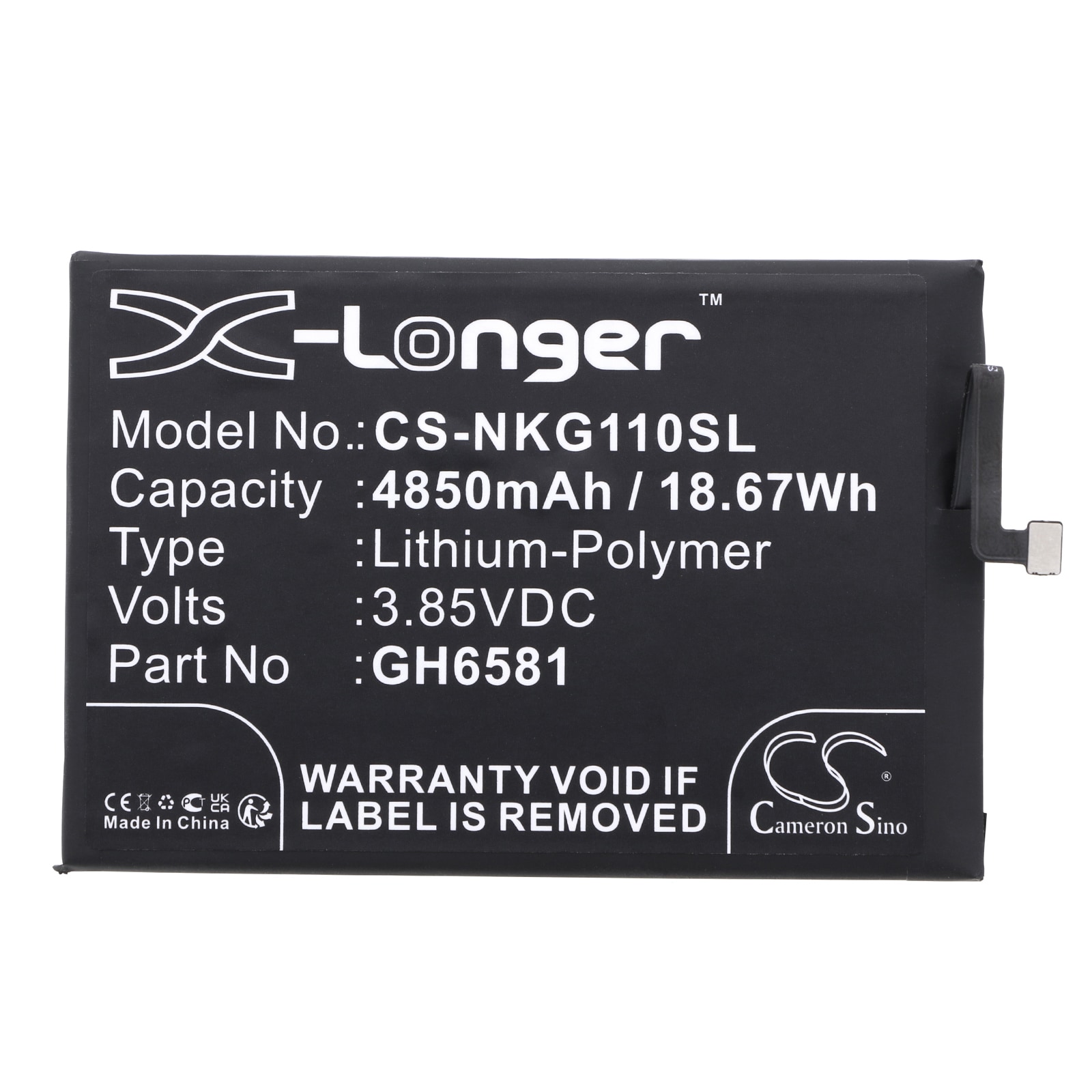 Batteri for SmartPhone, Mobil for $ 0000080n G11 Plus 2022, TA-1421, TA-1413 og andre.