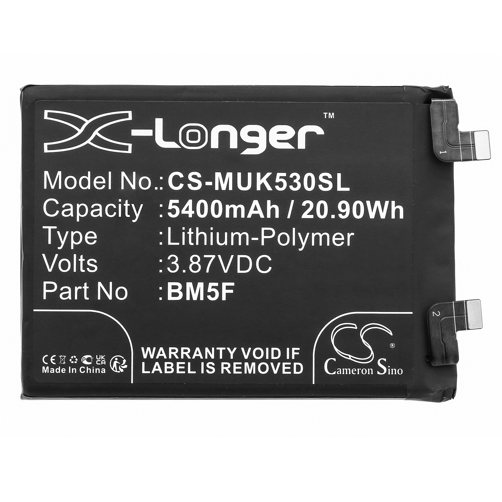Batteri for smarttelefon, mobil for Redmi K50, K50 5G, 22041211AC