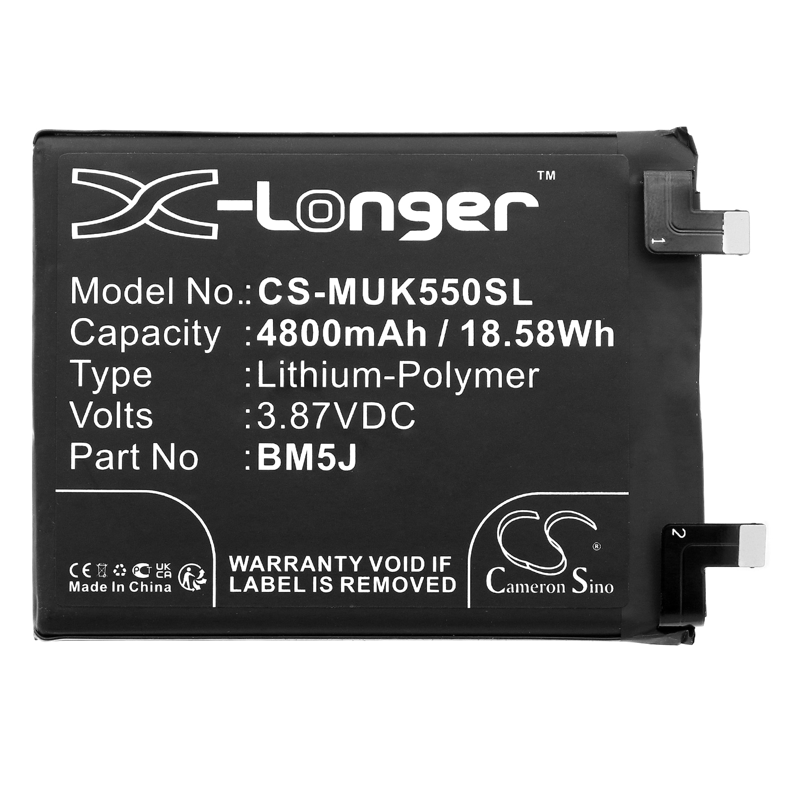 Batteri for smarttelefon, mobil for Redmi K50 Ultra, 12T, 12T Pro