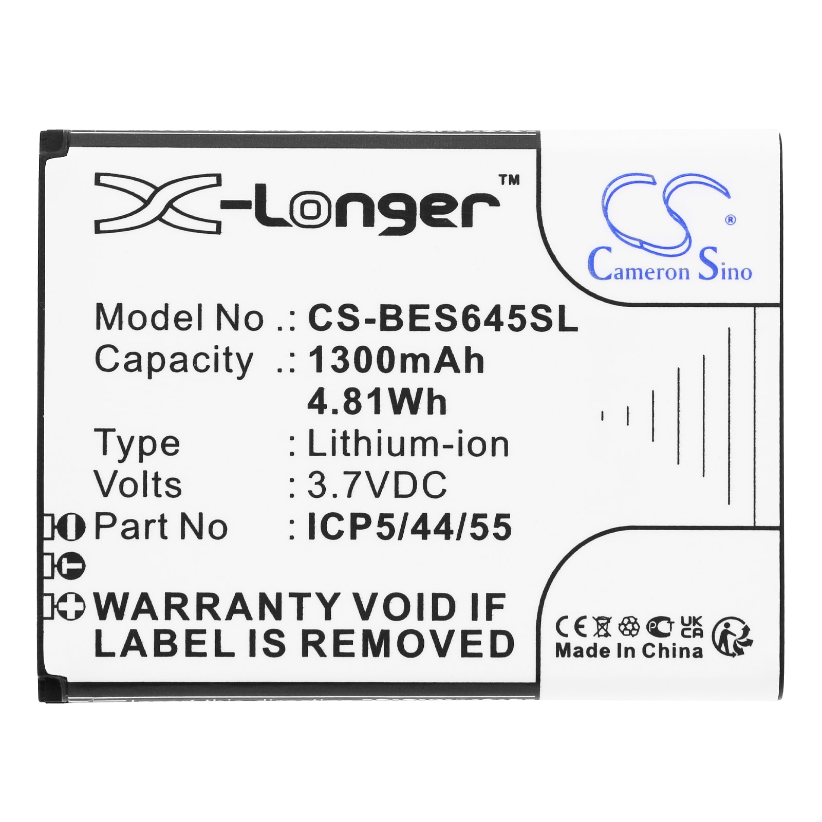 Batteri for SmartPhone, Mobil for Bea-telefon SL645, SL645 Plus