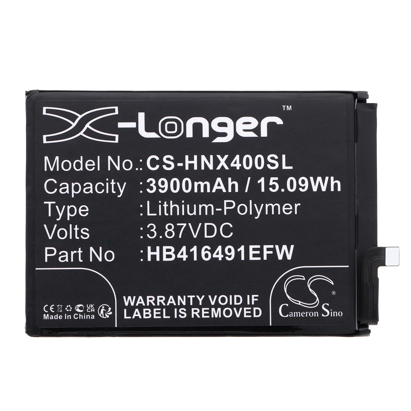 Batteri for smarttelefon, mobil for Honor Play 7T Pro, DIO-AN00, X40i