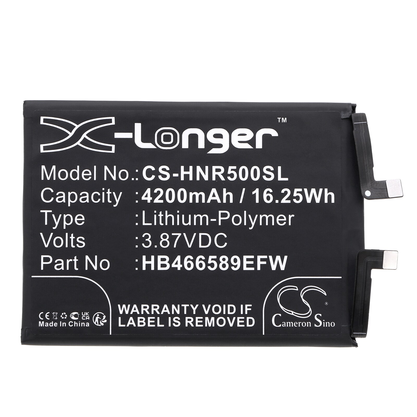 Batteri for SmartPhone, mobil for Honor 50 Lite, NTN-L22, NTN-LX1 og andre.