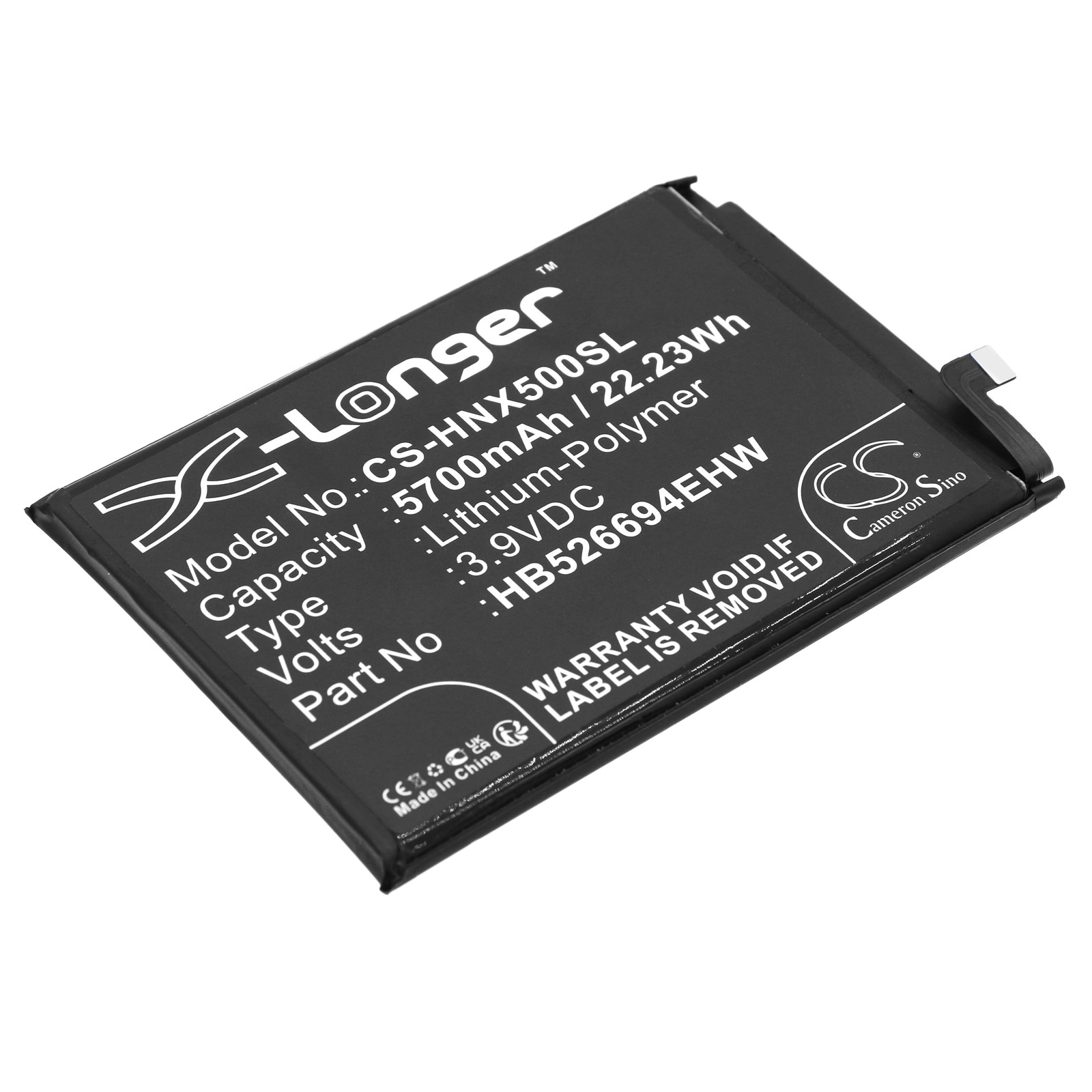 Batteri for smarttelefon, mobil for Honor X50, X50i