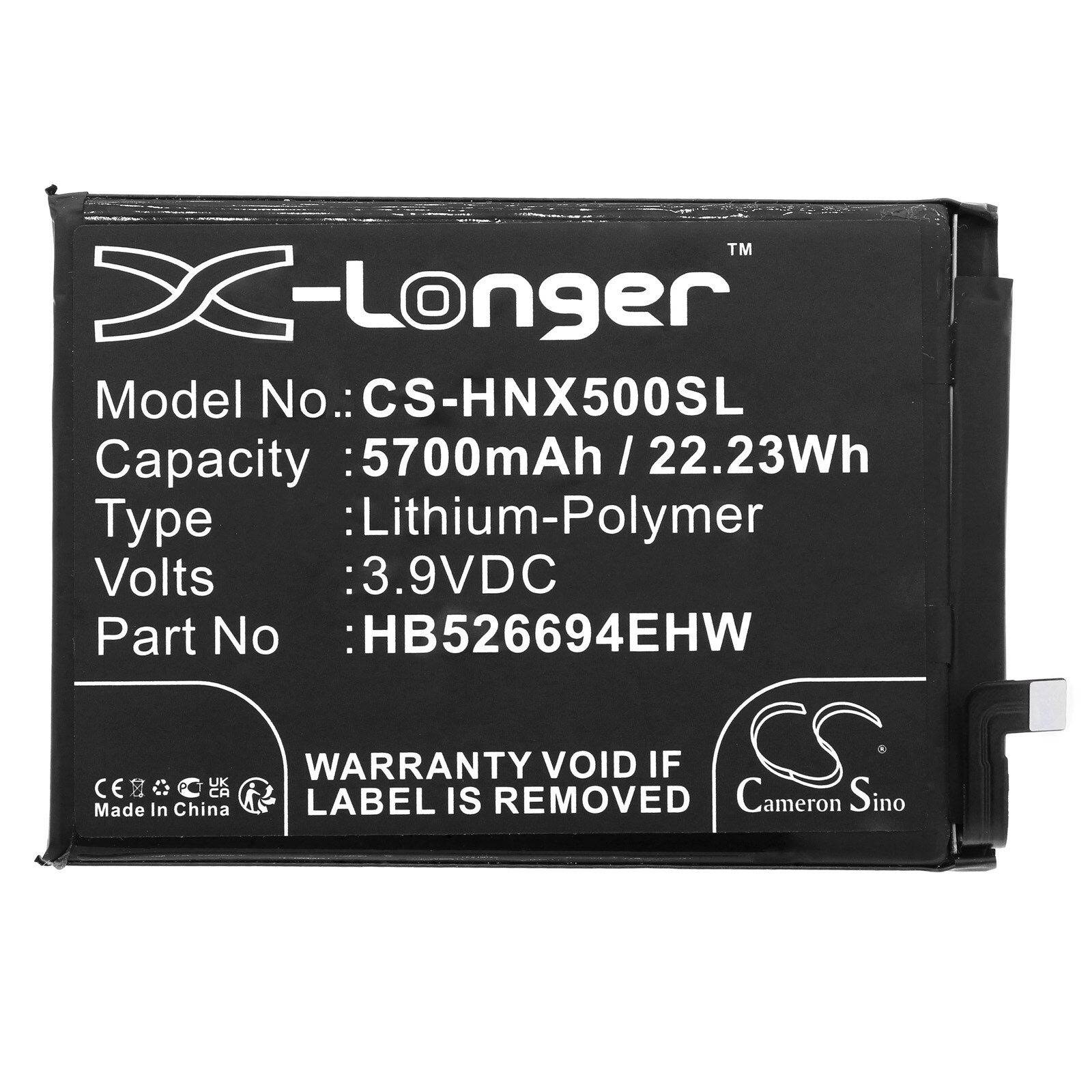 Batteri for smarttelefon, mobil for Honor X50, X50i