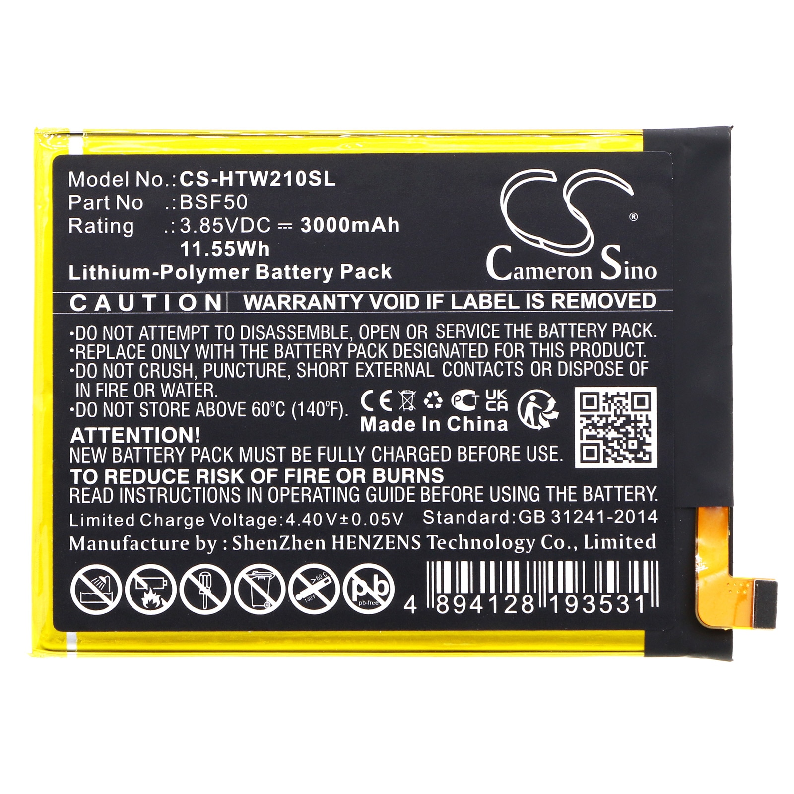 Batteri for SmartPhone, Mobil for HTC Wildfire E Lite