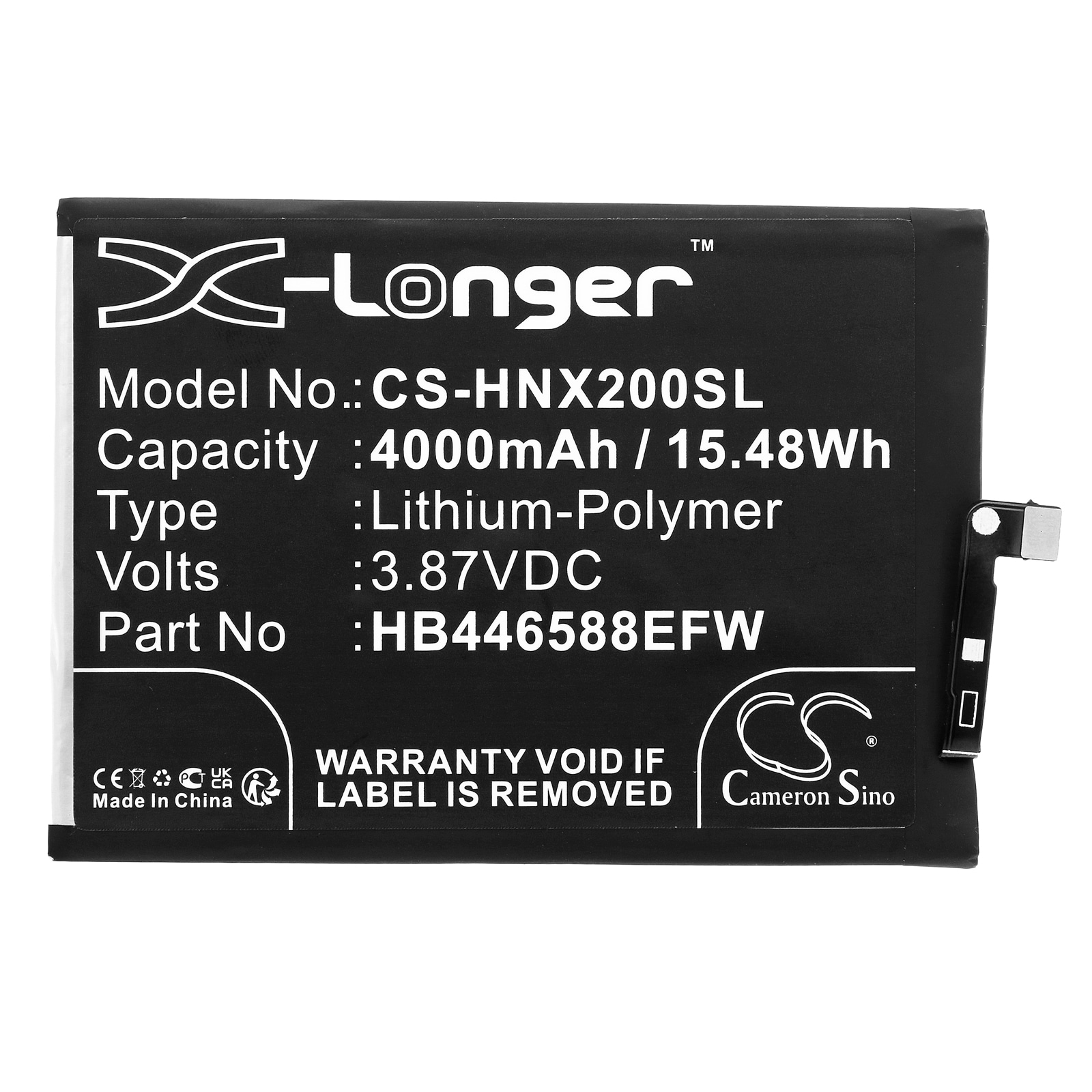 Batteri for smarttelefon, mobil for Honor X20 SE 5G, CHL-AN00