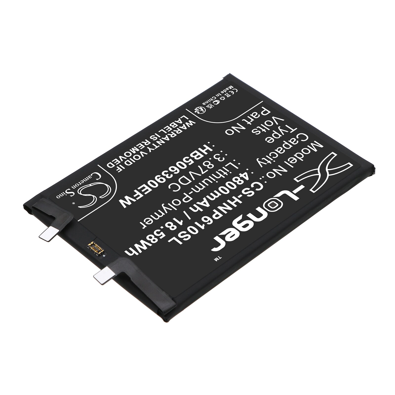 Batteri for smarttelefon, mobil for Honor 60 Pro 5G, TNA-AN00