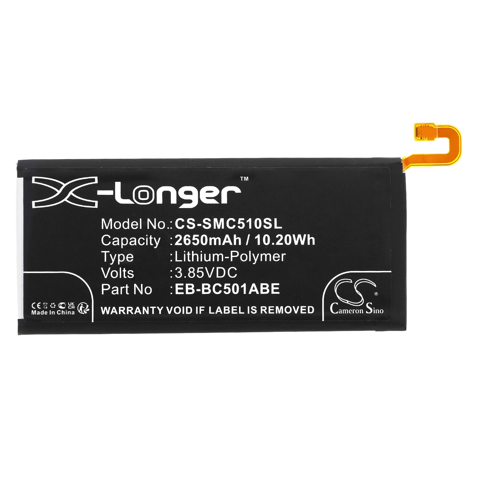 Batteri for SmartPhone, Mobil for Samsung Galaxy C5 Pro, Galaxy C5 Pro Duos, GT-C501 og andre.