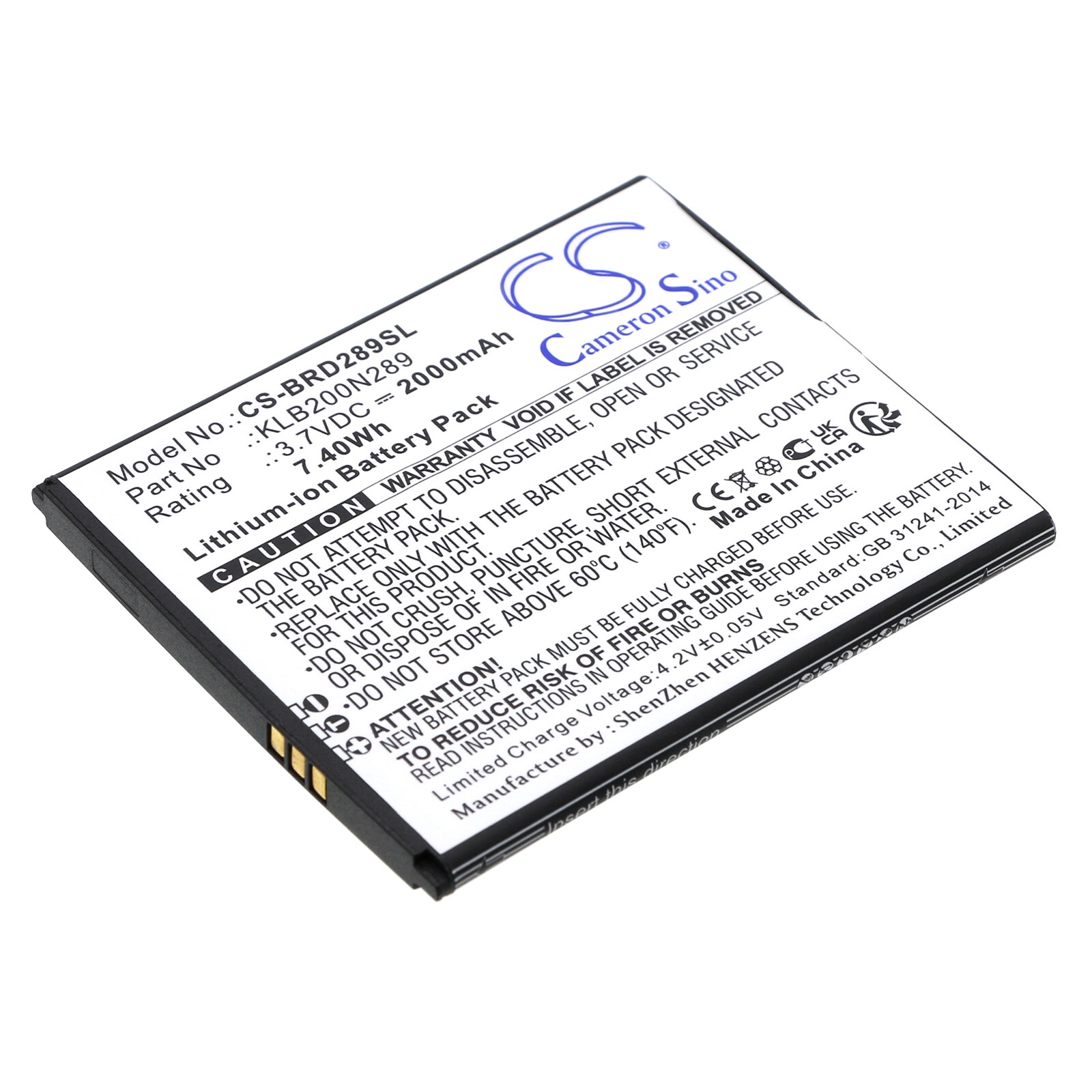Batteri for SmartPhone, Mobil for Brondi Centurion 1