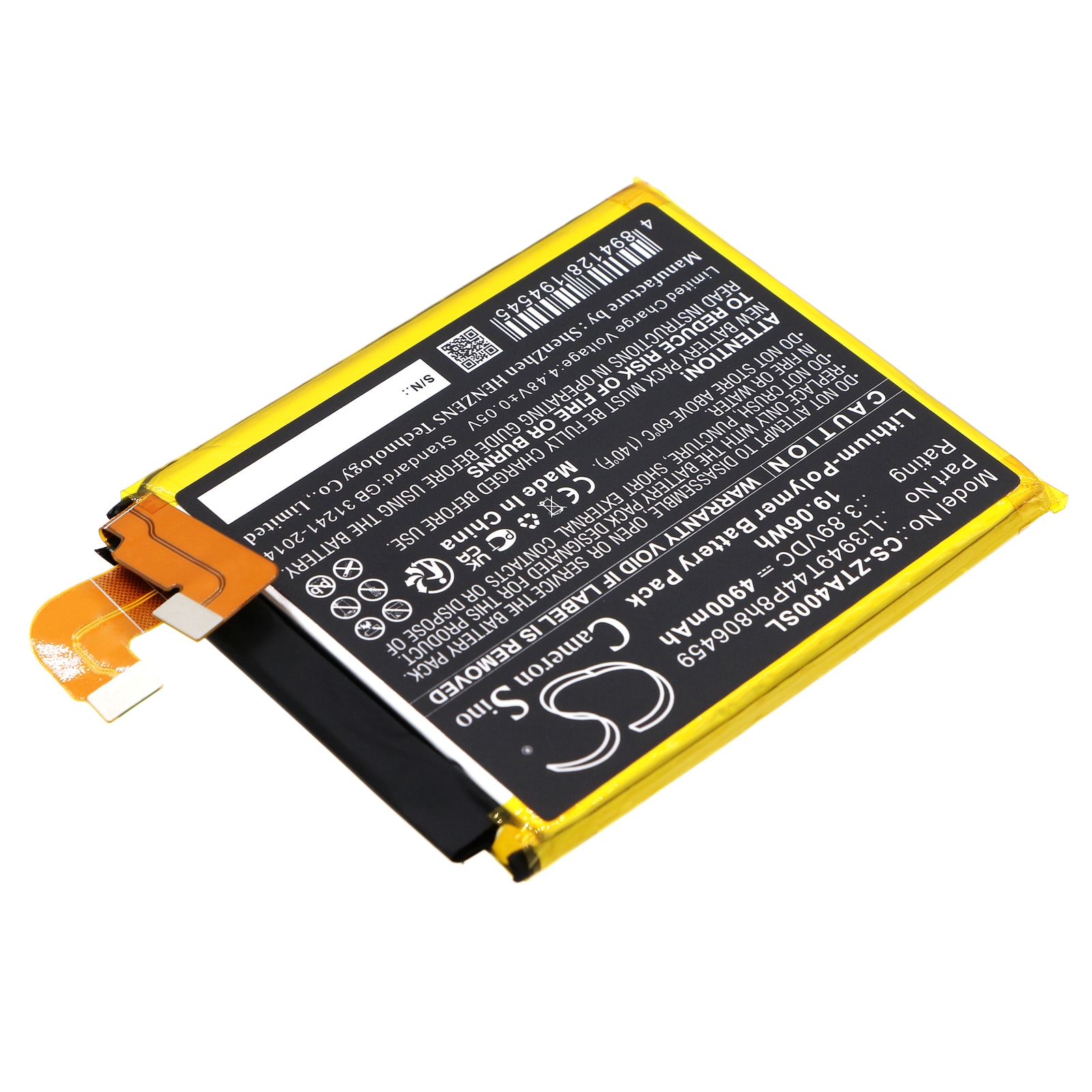 Batteri for SmartPhone, Mobil for ZTE Axon 40 Ultra, Axon 40 Ultra 5G, A2023P og andre.