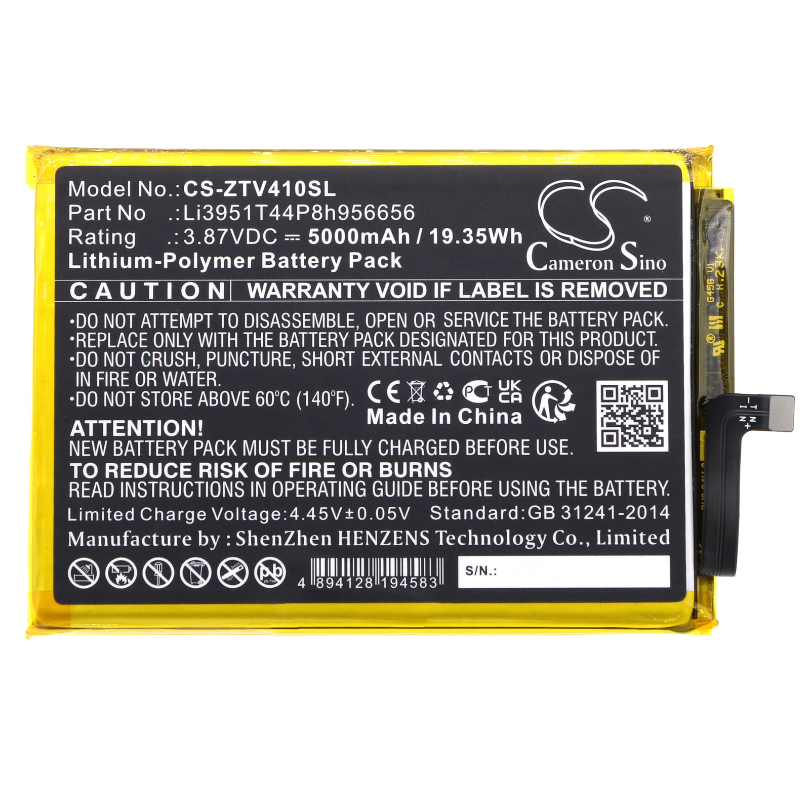Batteri for SmartPhone, Mobil for ZTE Blade V40, Blade V40 5G, V40 Vita og andre.