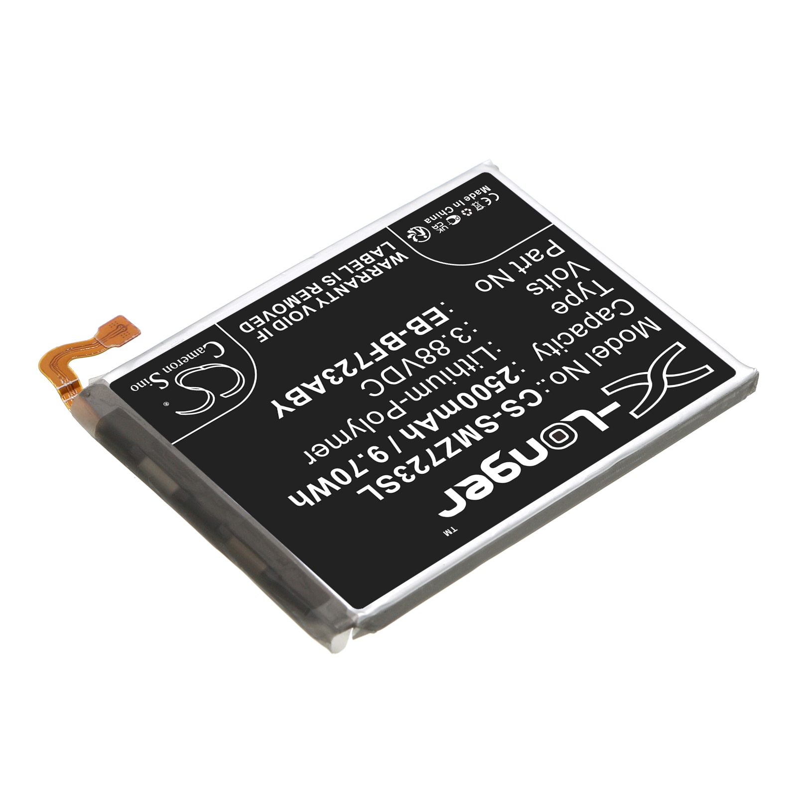 Batteri for SmartPhone, Mobil for Samsung Galaxy Z Flip 4, SM-F721U, SM-F721U1 og andre.