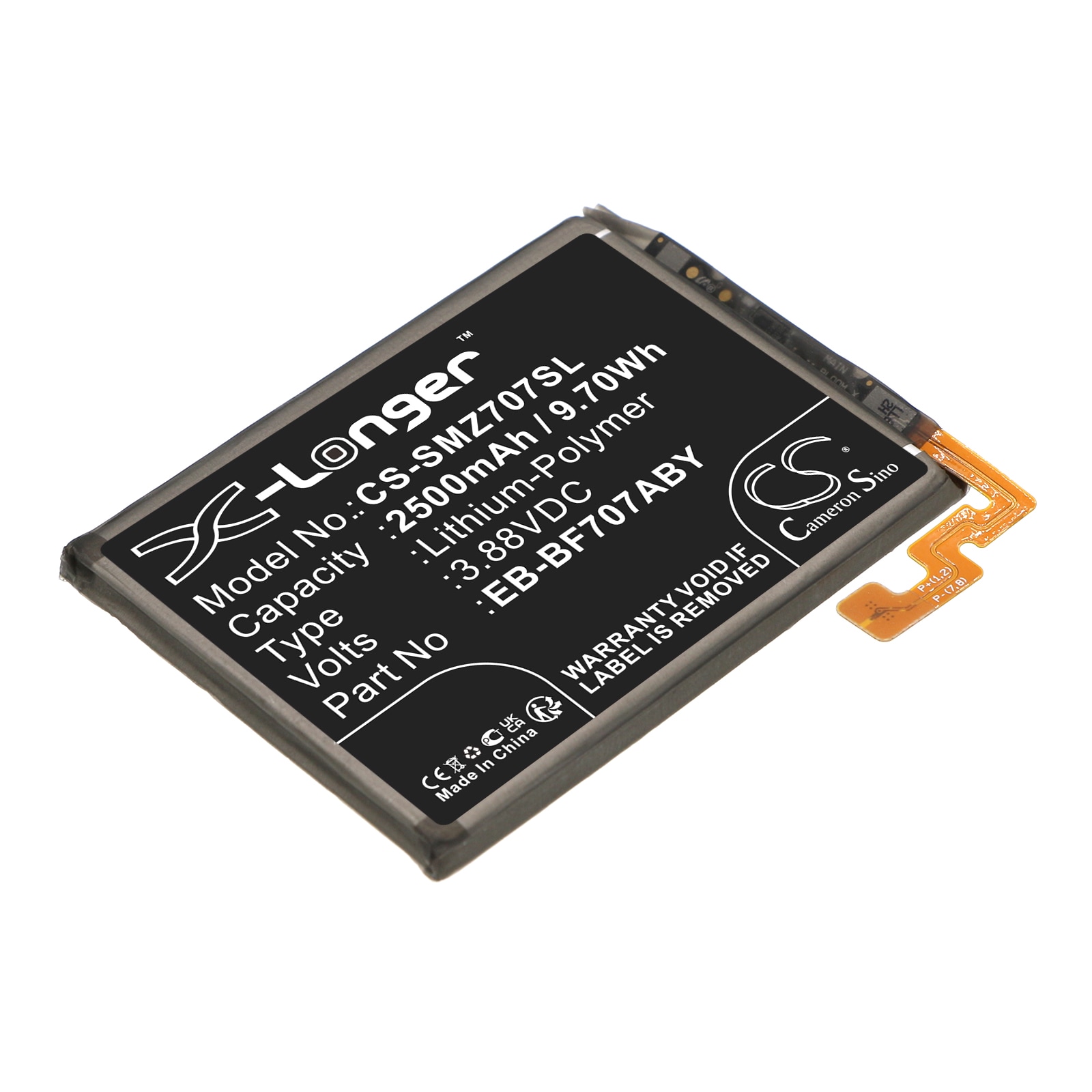 Batteri for SmartPhone, Mobil for Samsung Galaxy Z Flip 5G, SM-F707U1, SM-F707W og andre.