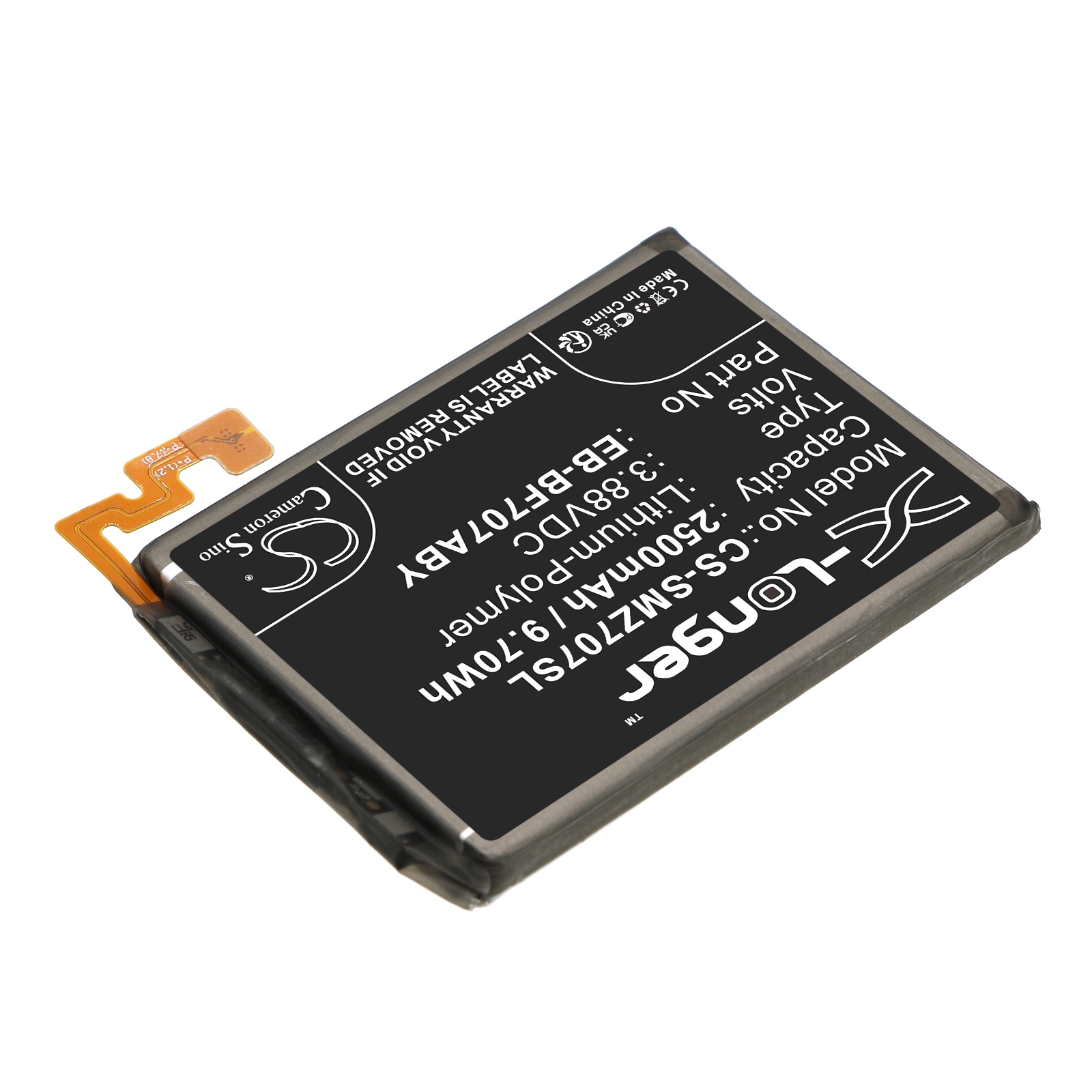 Batteri for SmartPhone, Mobil for Samsung Galaxy Z Flip 5G, SM-F707U1, SM-F707W og andre.