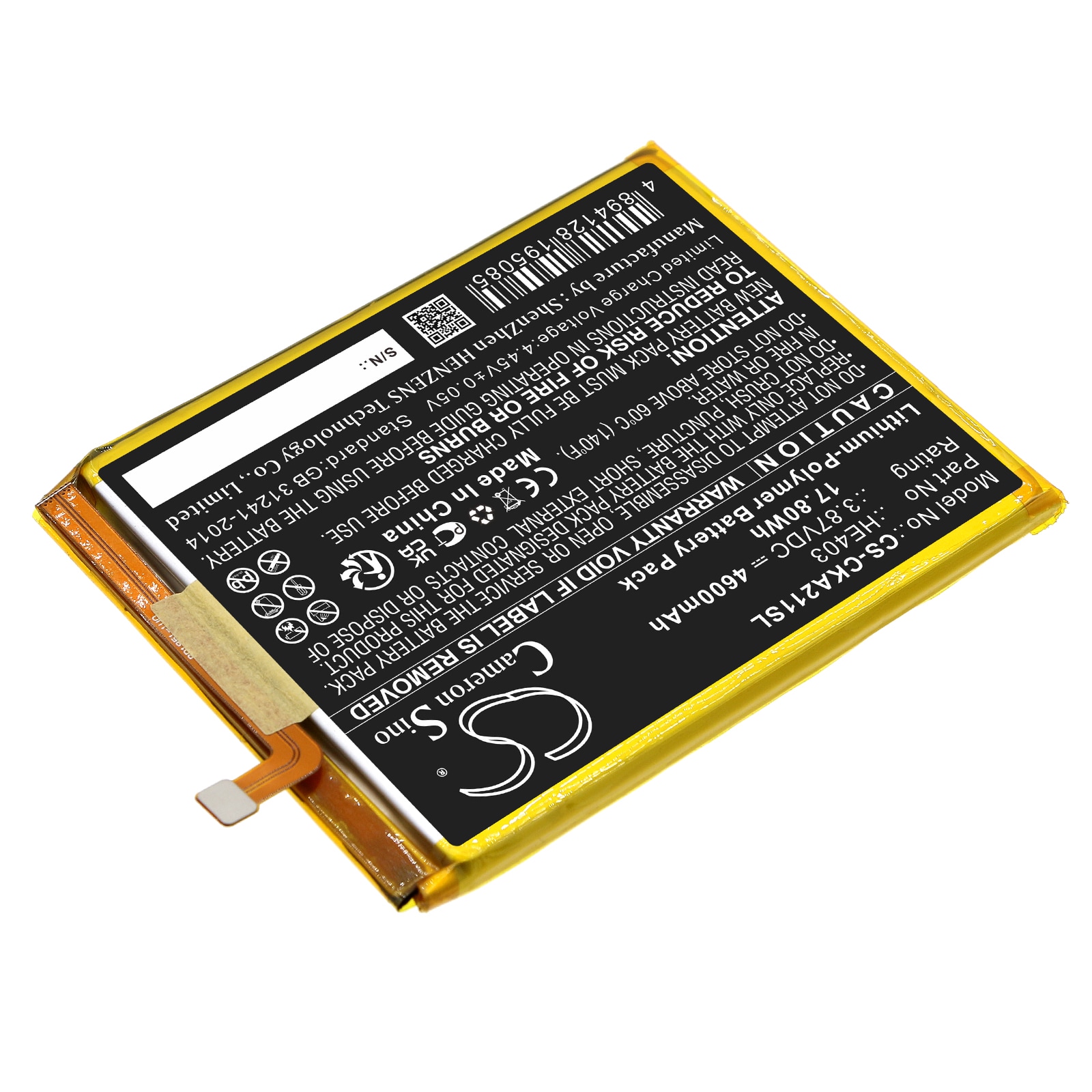 Batteri for smarttelefon, mobil for Cricket Dream 5G, EC211001