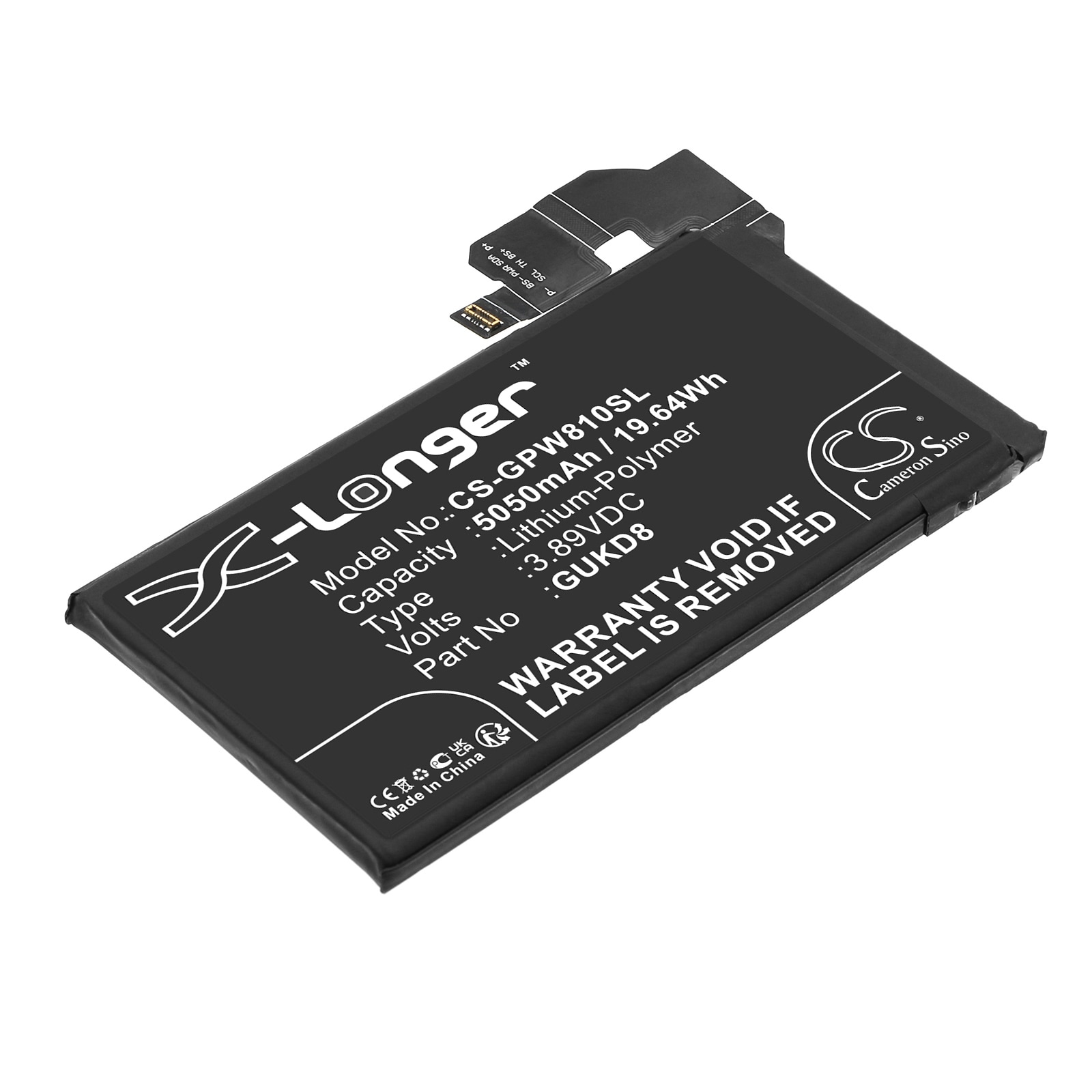 Batteri for SmartPhone, Mobil for Google Pixel 8 Pro 5G, GC3VE, Pixel 8 Pro