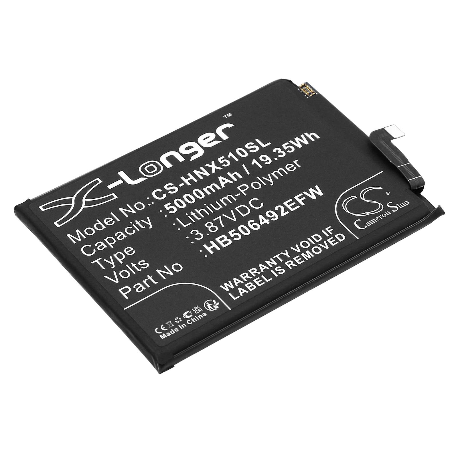 Batteri for SmartPhone, Mobil for Honor Magic 5 Lite, RMO-NX3, X9a 5G og andre.