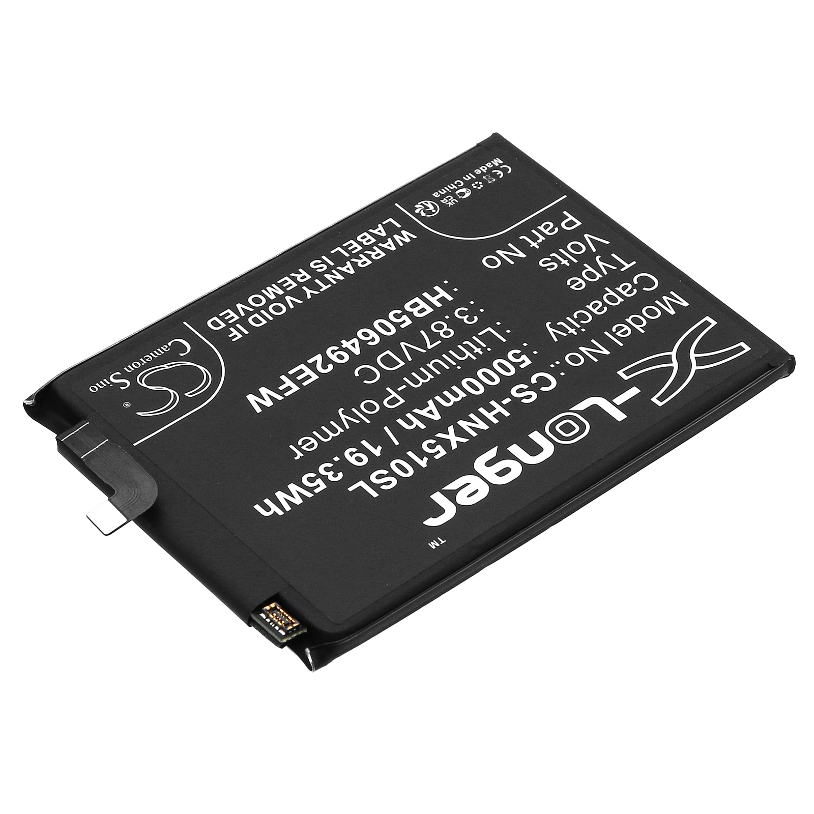 Batteri for SmartPhone, Mobil for Honor Magic 5 Lite, RMO-NX3, X9a 5G og andre.
