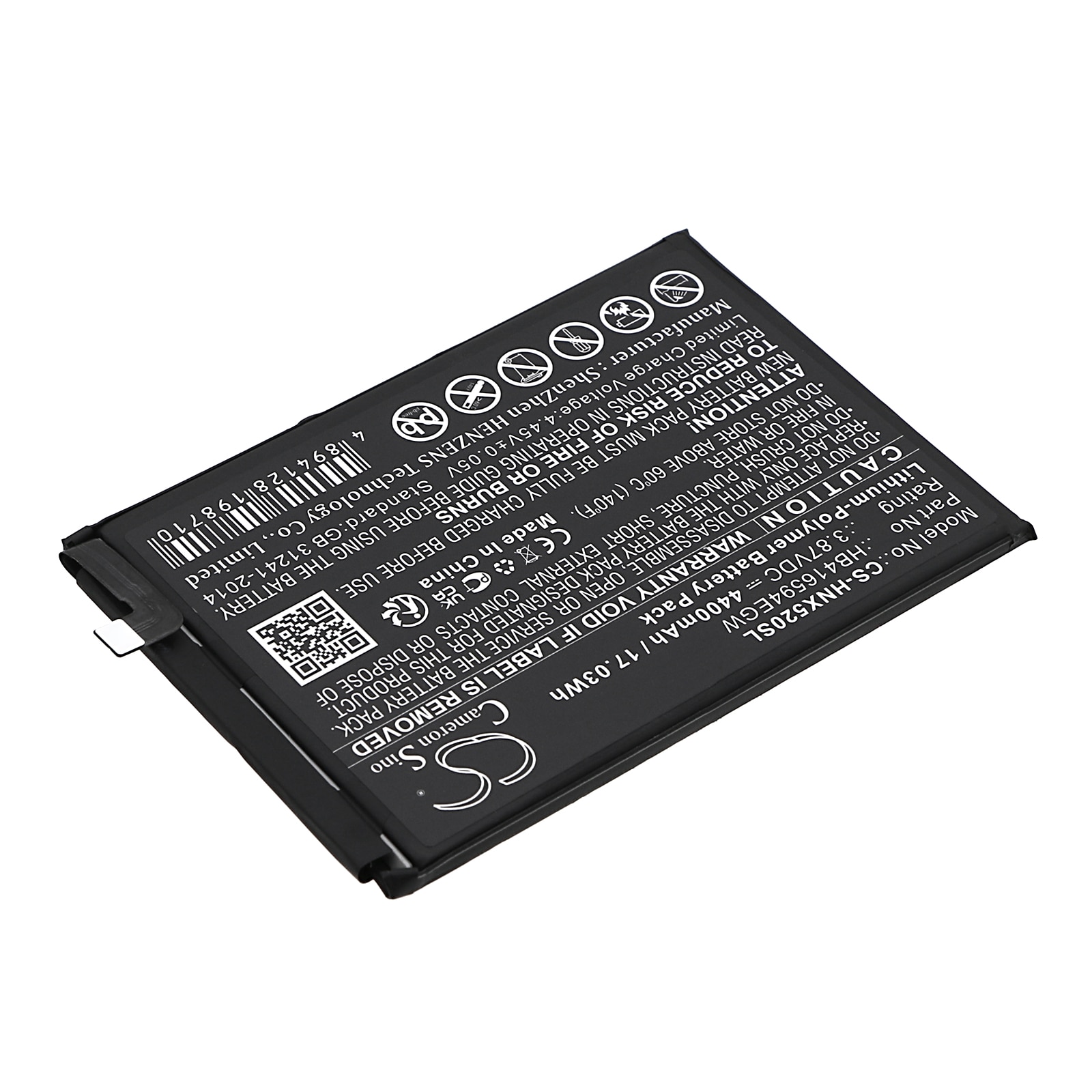 Batteri for smarttelefon, mobil for Honor X50i 5G, CRT-AN00