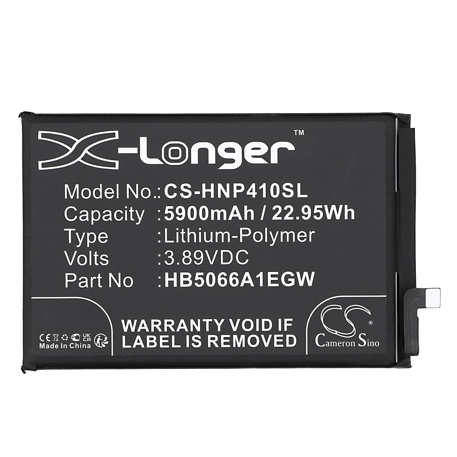 Batteri for SmartPhone, Mobil for Honor Play 40 Plus, Play 40 Plus 5G Premium og andre.