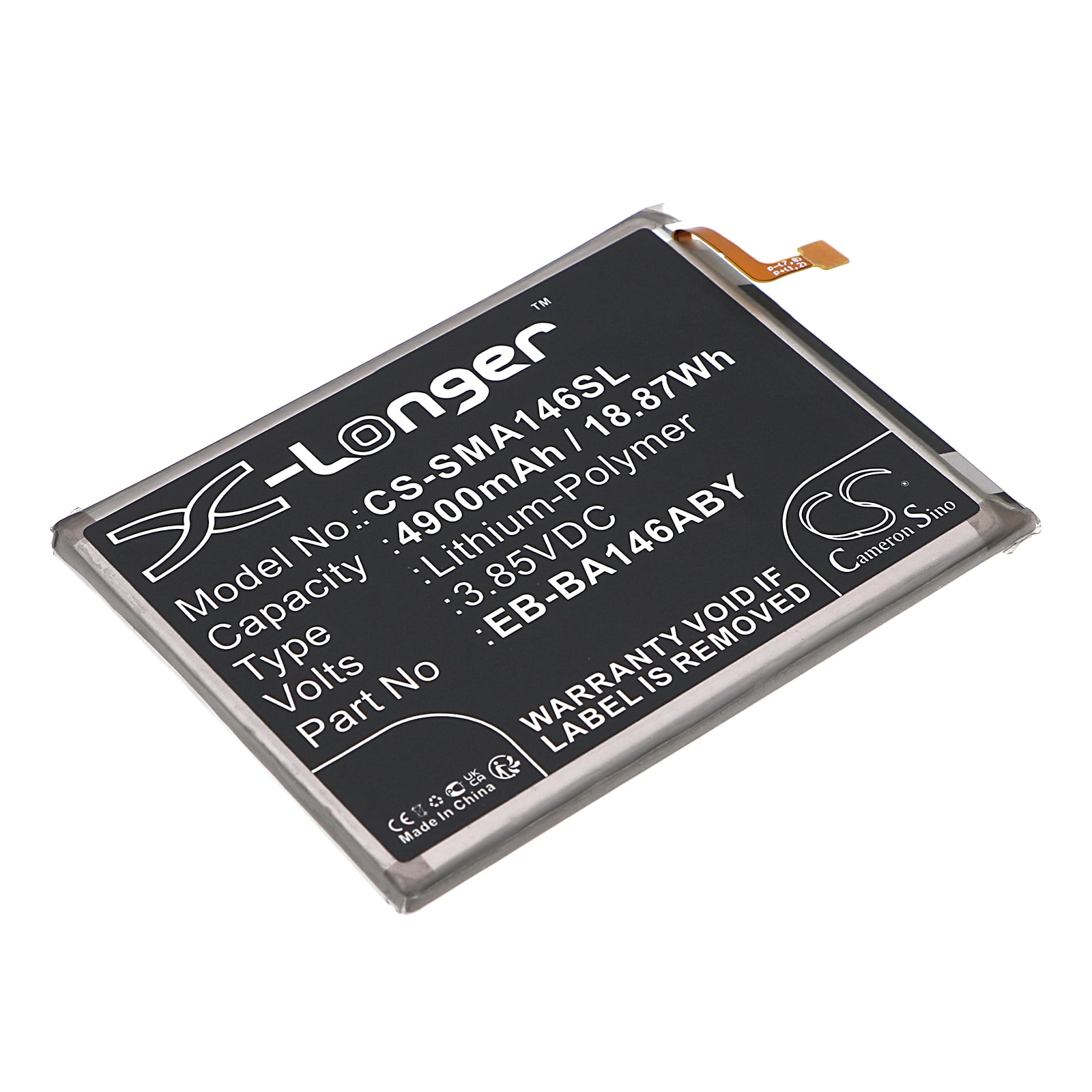 Batteri for SmartPhone, Mobil for Samsung Galaxy A14 5G, SM-A146M og andre.