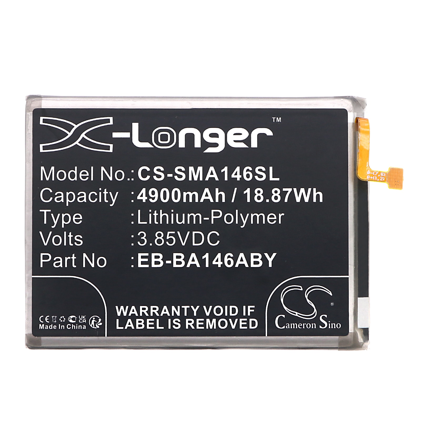 Batteri for SmartPhone, Mobil for Samsung Galaxy A14 5G, SM-A146M og andre.