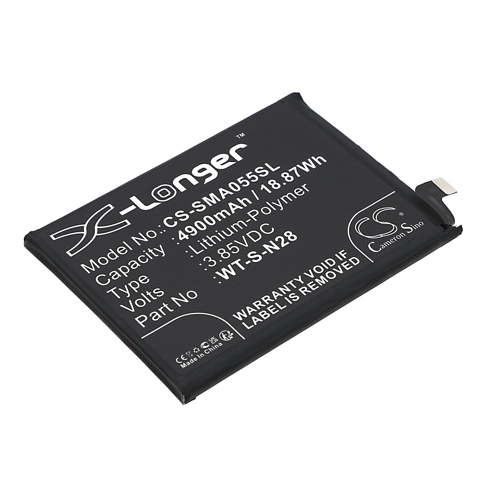 Batteri for SmartPhone, Mobil for Samsung Galaxy A05 2023, SM-A055M/DS, SM-A055F/DS og andre.
