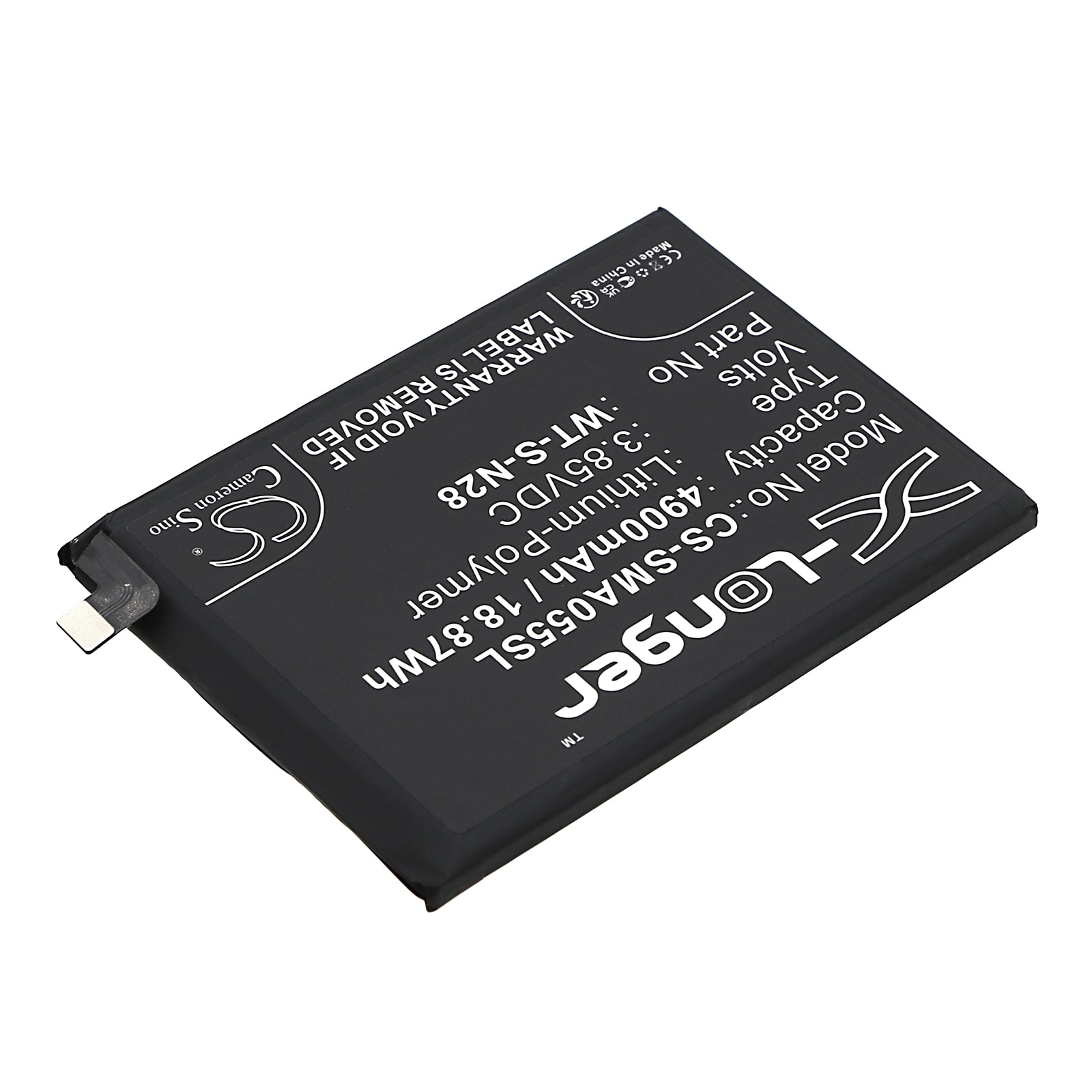 Batteri for SmartPhone, Mobil for Samsung Galaxy A05 2023, SM-A055M/DS, SM-A055F/DS og andre.
