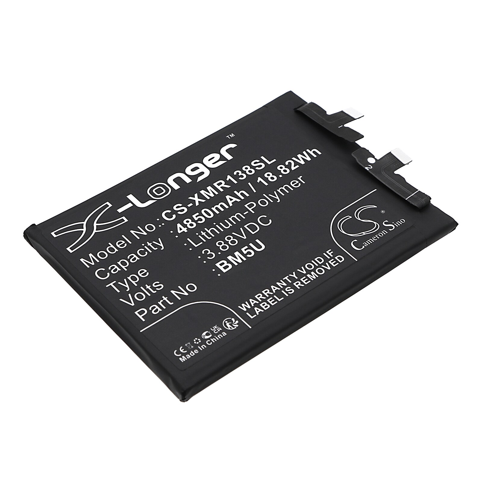 Batteri til smarttelefon, mobil for Redmi Note 13 Pro+, 23090RA98C
