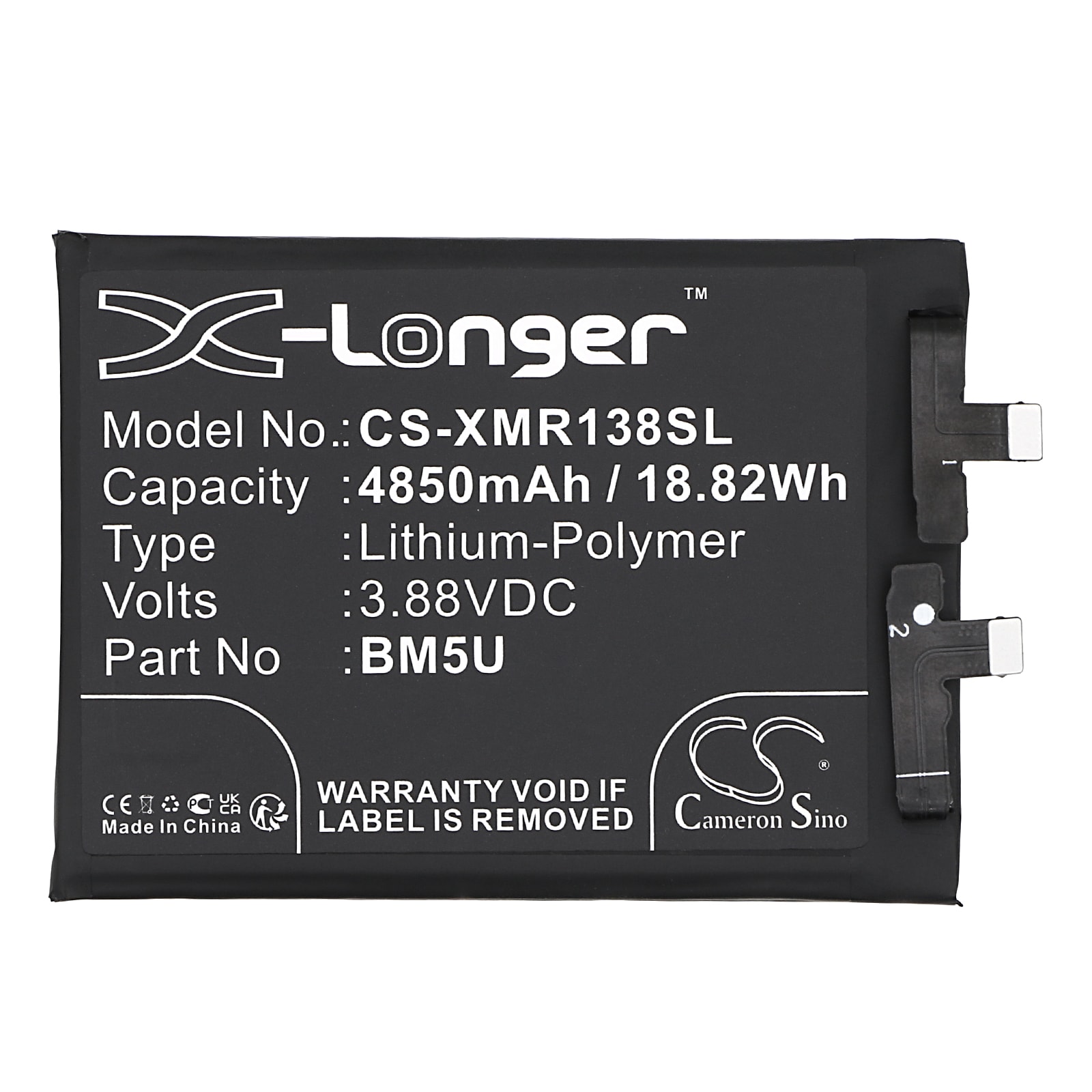 Batteri til smarttelefon, mobil for Redmi Note 13 Pro+, 23090RA98C