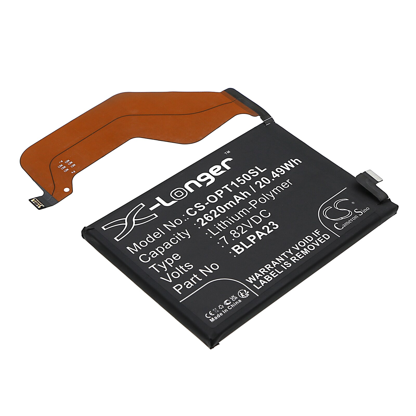 Batteri for smarttelefon, mobil for OPPO Realme GT5 150W