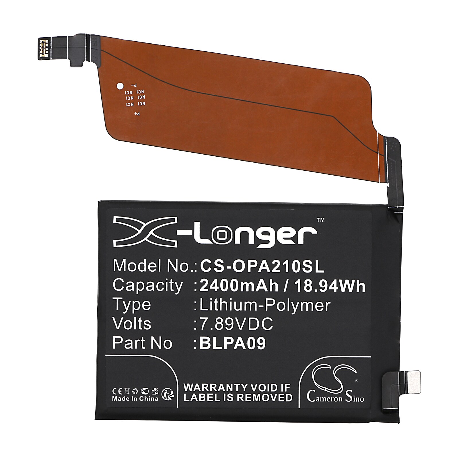 Batteri for SmartPhone, Mobil for Oneplus Ace 2 Pro