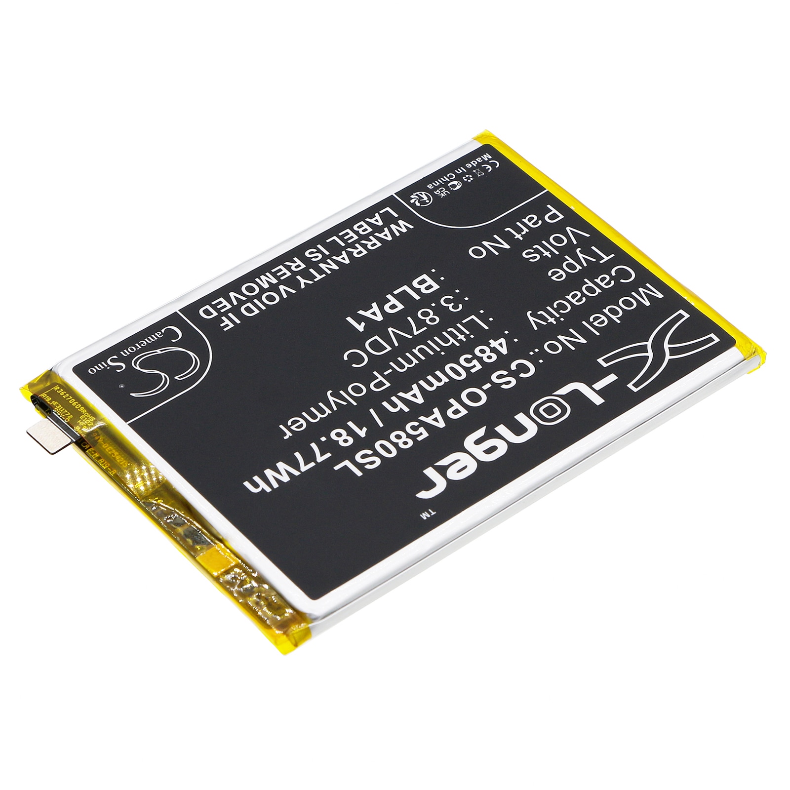 Batteri for smarttelefon, mobil for OPPO A58, A38