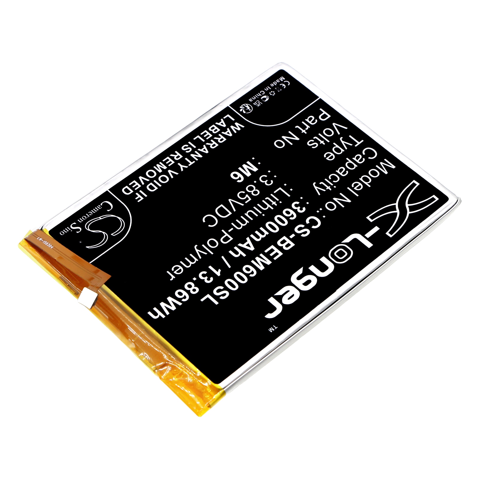 Batteri for SmartPhone, Mobil for Bea-phone M6 Premium