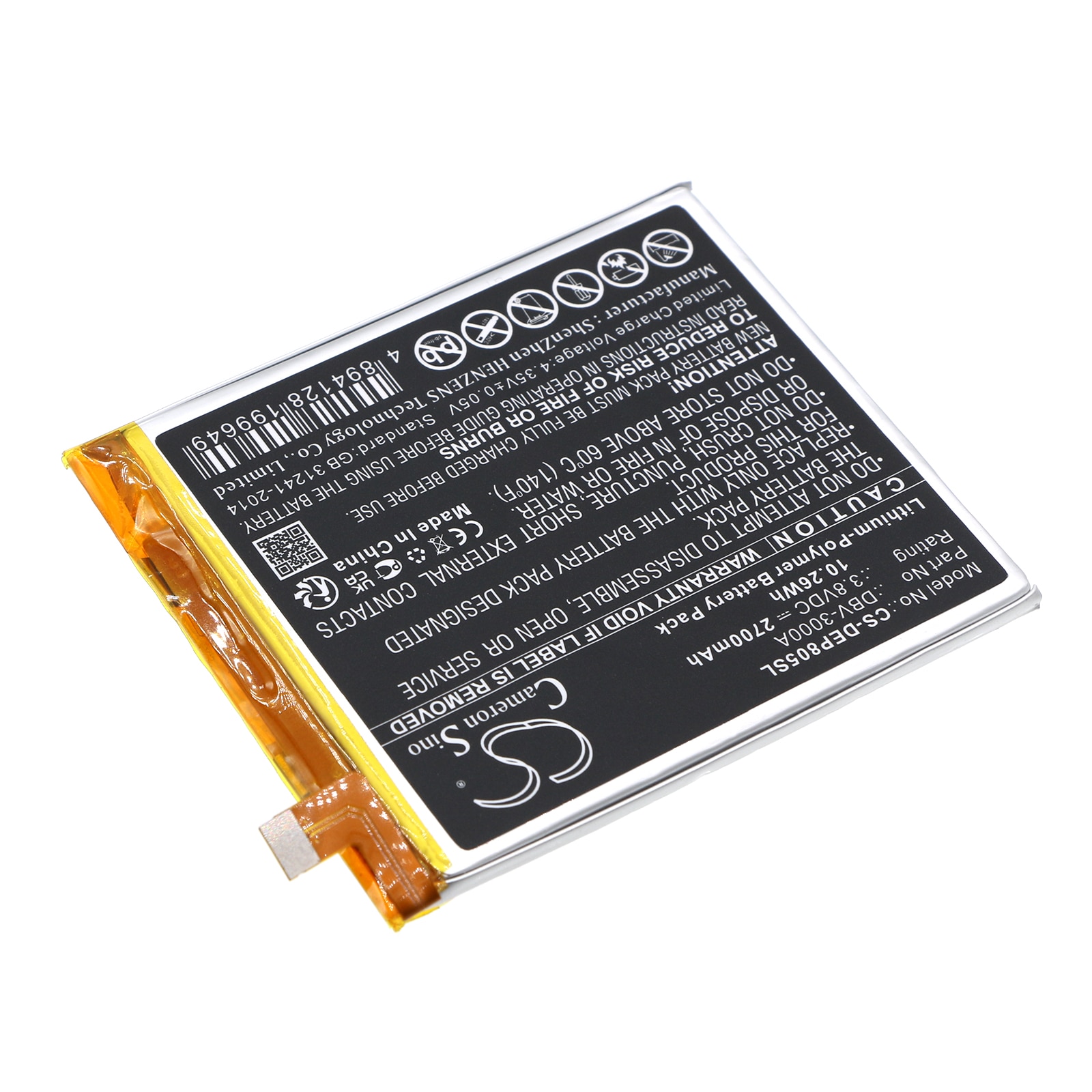 Batteri til smarttelefon, mobil for Doro 8050, DBS-0230
