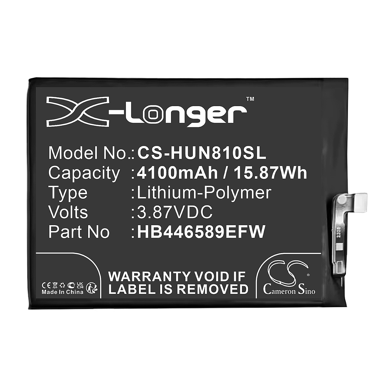 Batteri for SmartPhone, Mobil for Huawei Nova 8 SE, NZONE S7 Pro, SP200 og andre.