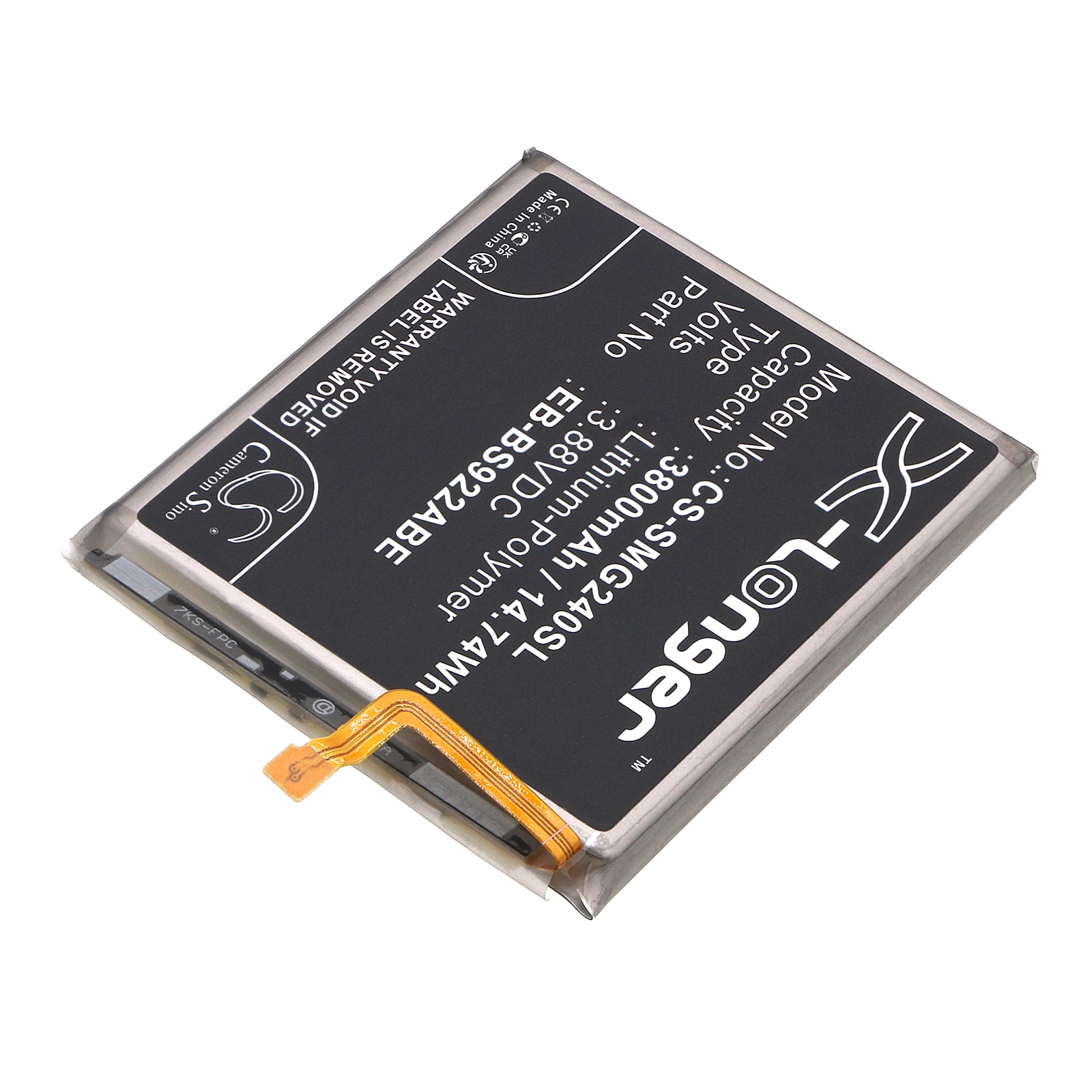 Batteri for SmartPhone, Mobil for Samsung Galaxy S24, SM-S921Q, SM-S921J og andre.