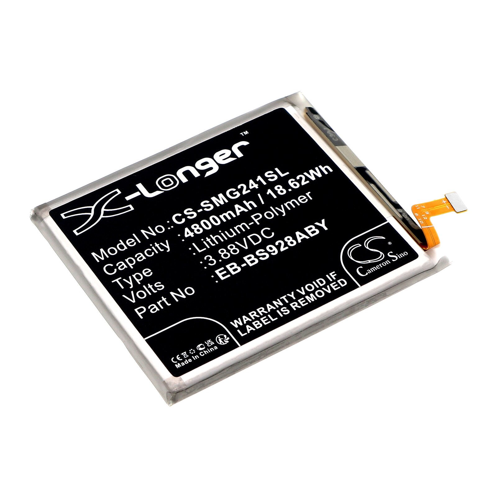 Batteri for SmartPhone, Mobil for Samsung Galaxy S24 Ultra, SM-S928J, SM-S928Q og andre.