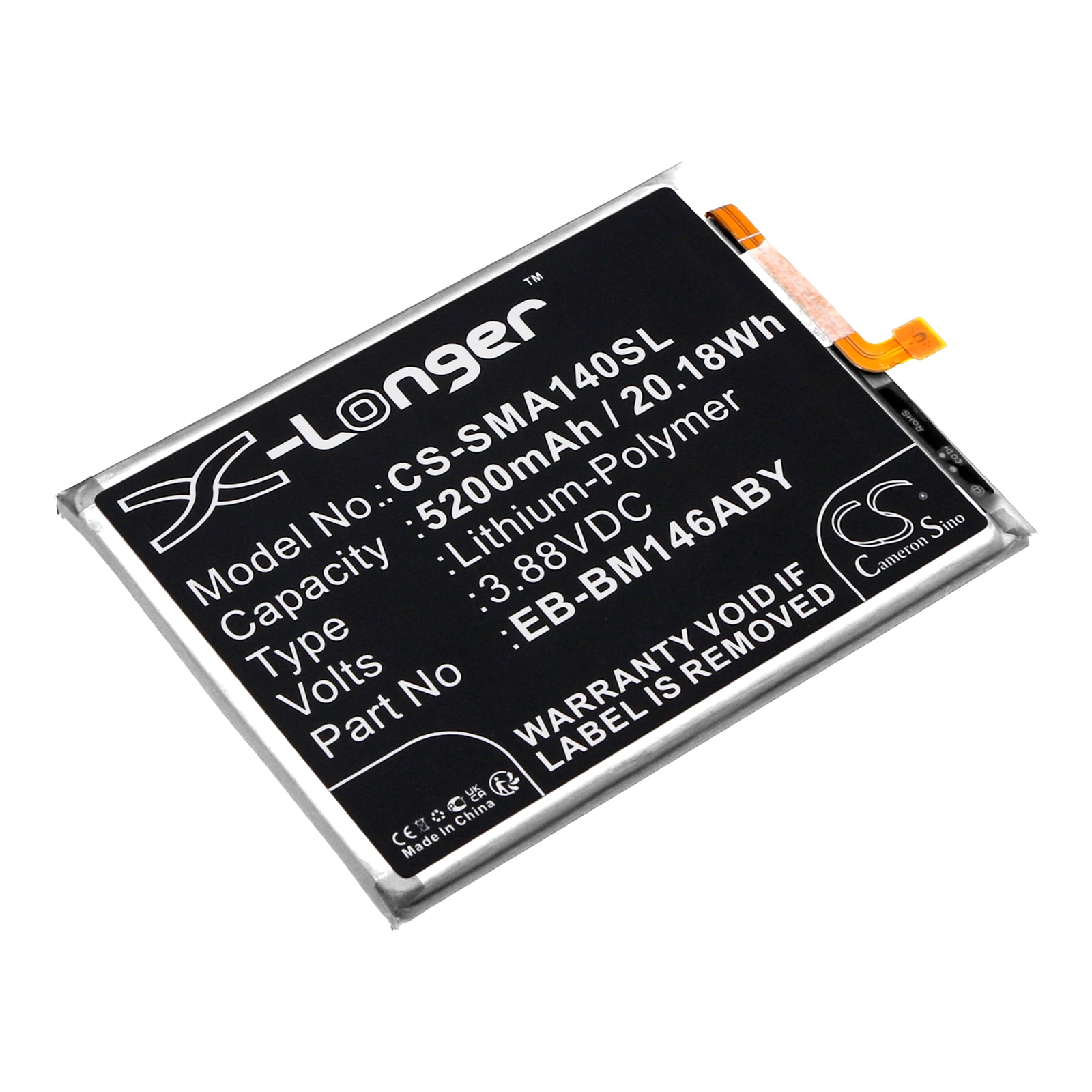 Batteri for SmartPhone, Mobil for Samsung Galaxy M14, Galaxy M14 5G, SM-M146B/N og andre.