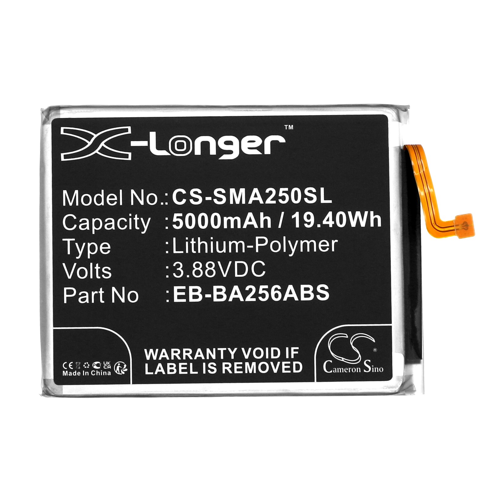 Batteri for SmartPhone, Mobil for Samsung Galaxy A25, Galaxy A25 5G, SM-A256U og andre.
