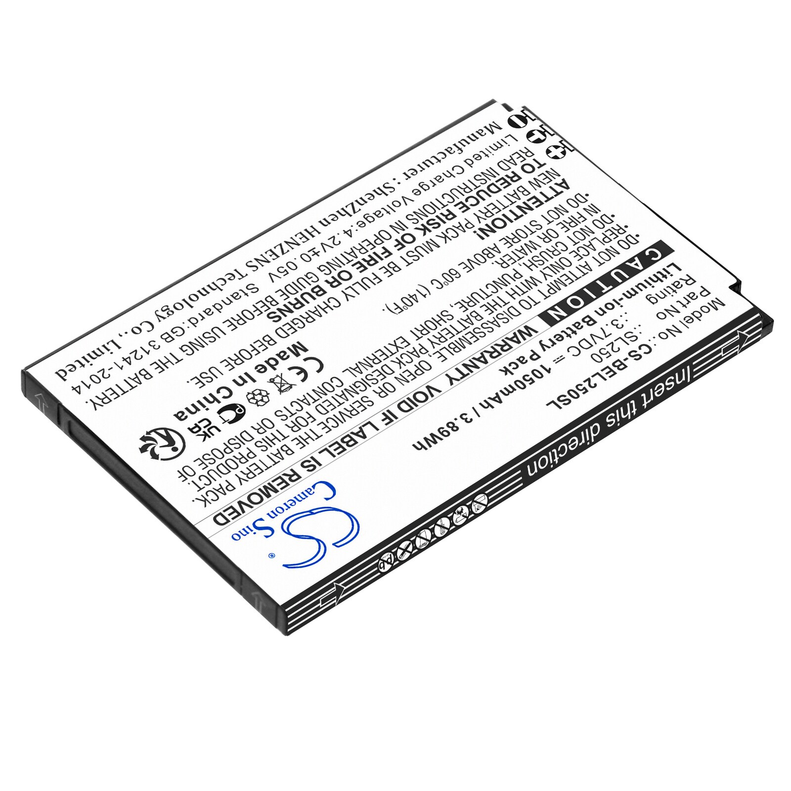 Batteri for SmartPhone, Mobil for Bea-phone SL250