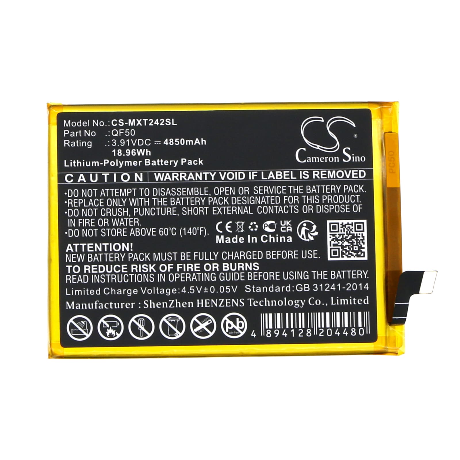 Batteri for SmartPhone, Mobil for Motorola Moto G04, XT2421